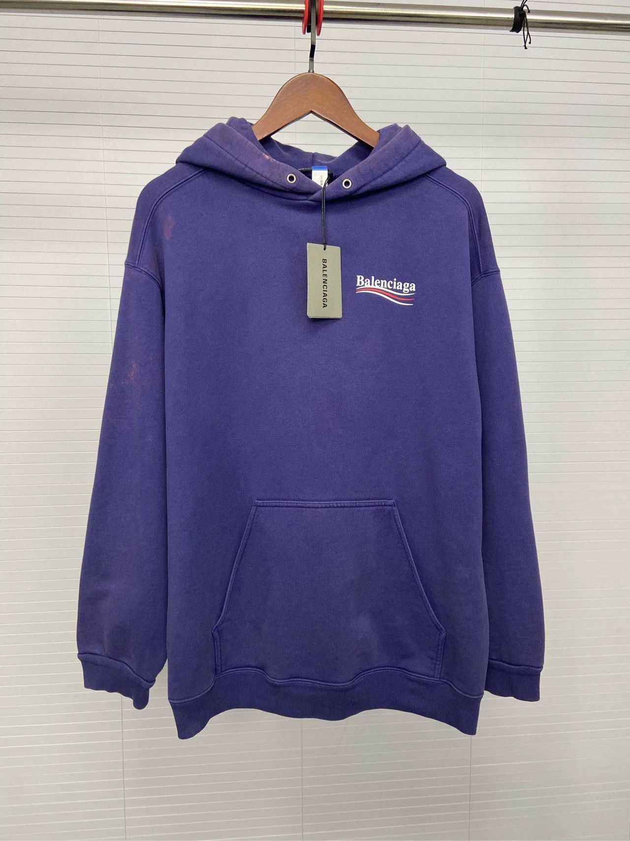 Balenciaga Balenciaga Wave Cola Letter Logo Printed Long Sleeve Hoodie Size US L / EU 52-54 / 3 - 3 Thumbnail