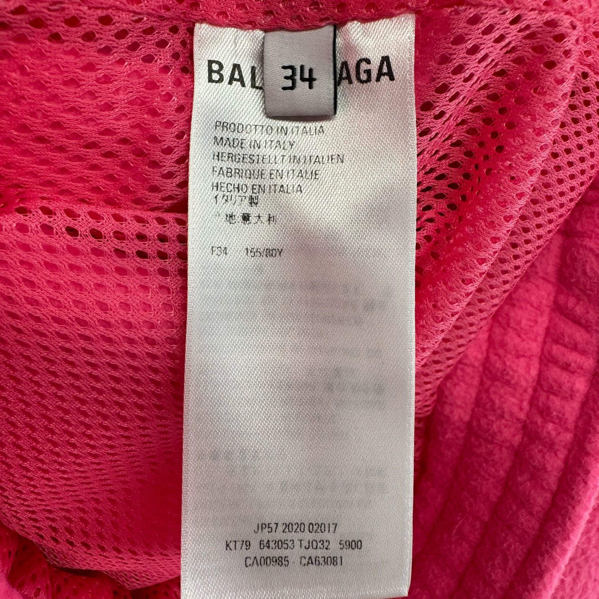Balenciaga Balenciaga Pink Fleece Coat Size US XXS / EU 40 - 4 Thumbnail
