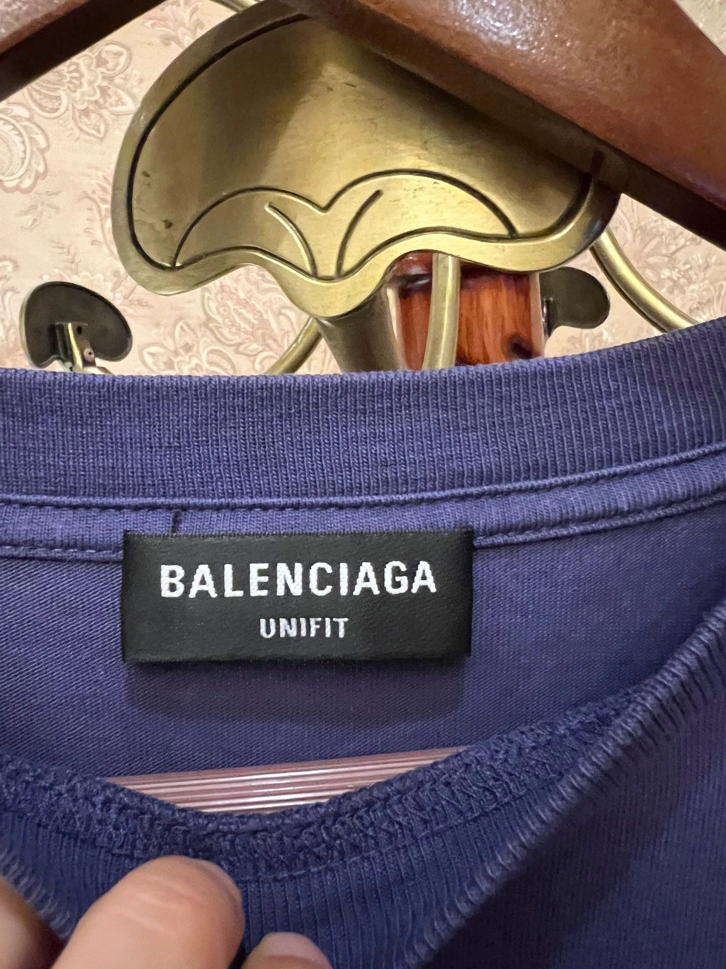 Balenciaga Balenciaga Blue Purple short sleeve shirt Size US XXS / EU 40 - 2 Thumbnail