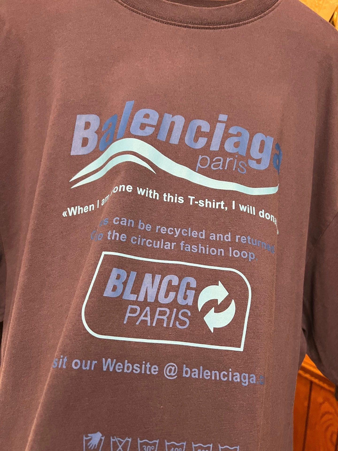 Balenciaga Balenciaga Blue Purple short sleeve shirt Size US XXS / EU 40 - 3 Thumbnail
