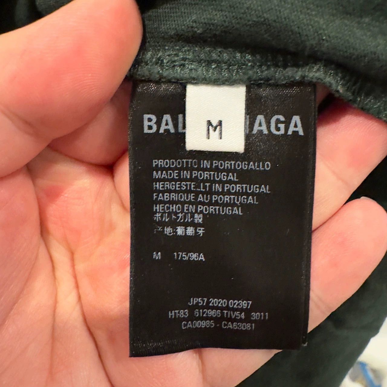 Balenciaga Balenciaga dark green letter logo short sleeved shirt Size US M / EU 48-50 / 2 - 5 Thumbnail