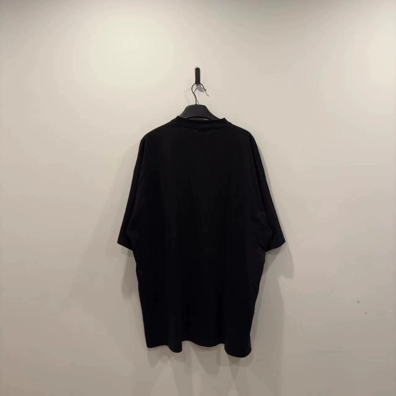 Balenciaga Balenciaga Black XL Label Short Sleeve Size US M / EU 48-50 / 2 - 2 Thumbnail