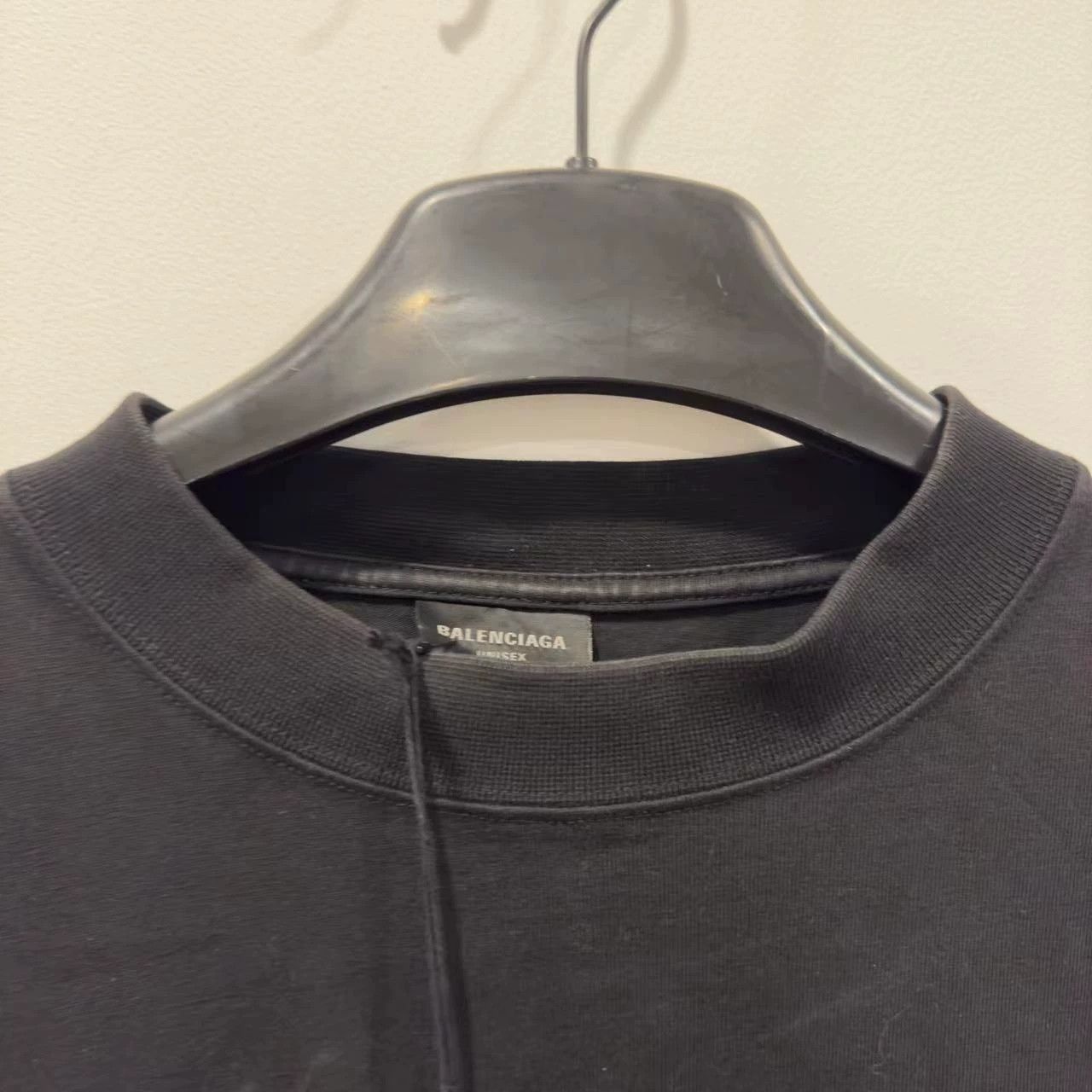 Balenciaga Balenciaga Black XL Label Short Sleeve Size US M / EU 48-50 / 2 - 3 Thumbnail