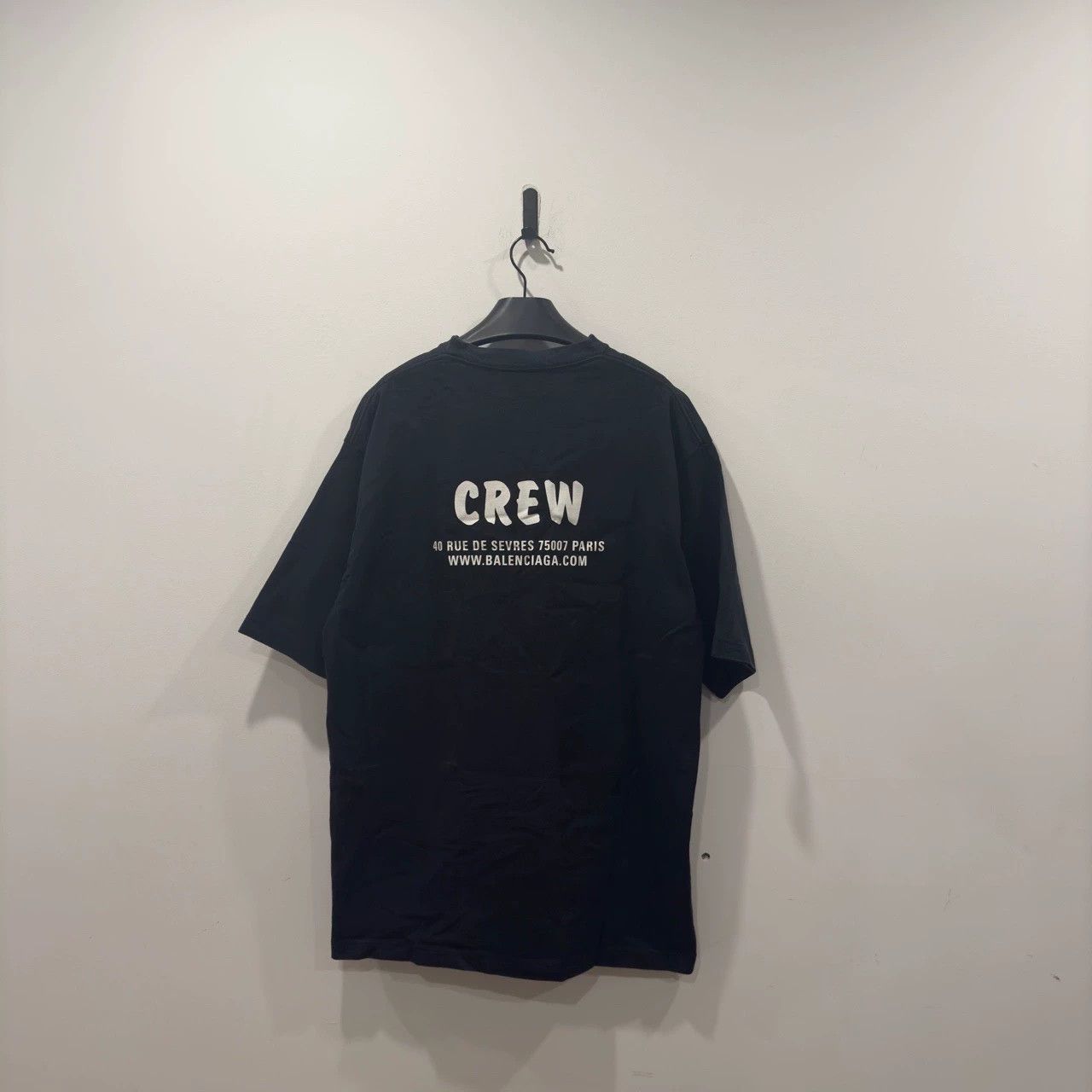 Balenciaga Balenciaga Black Crew Short Sleeve Size US S / EU 44-46 / 1 - 2 Thumbnail