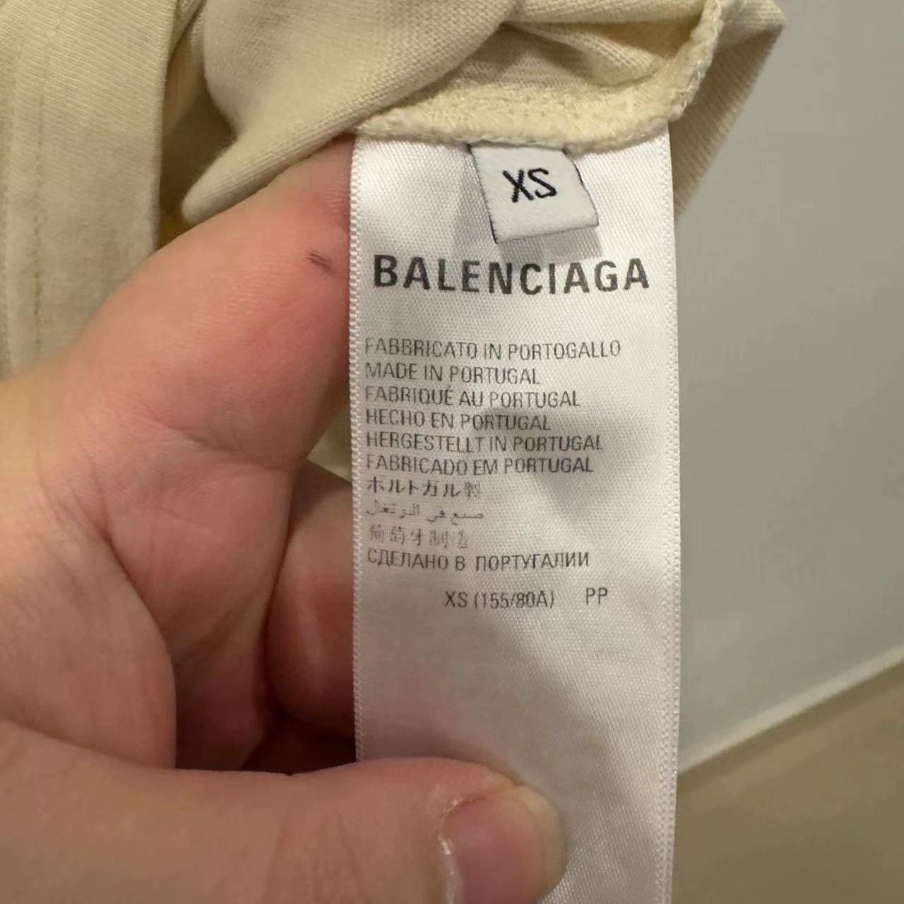 Balenciaga Balenciaga milk white embroidered short sleeved shirt Size US XS / EU 42 / 0 - 4 Thumbnail
