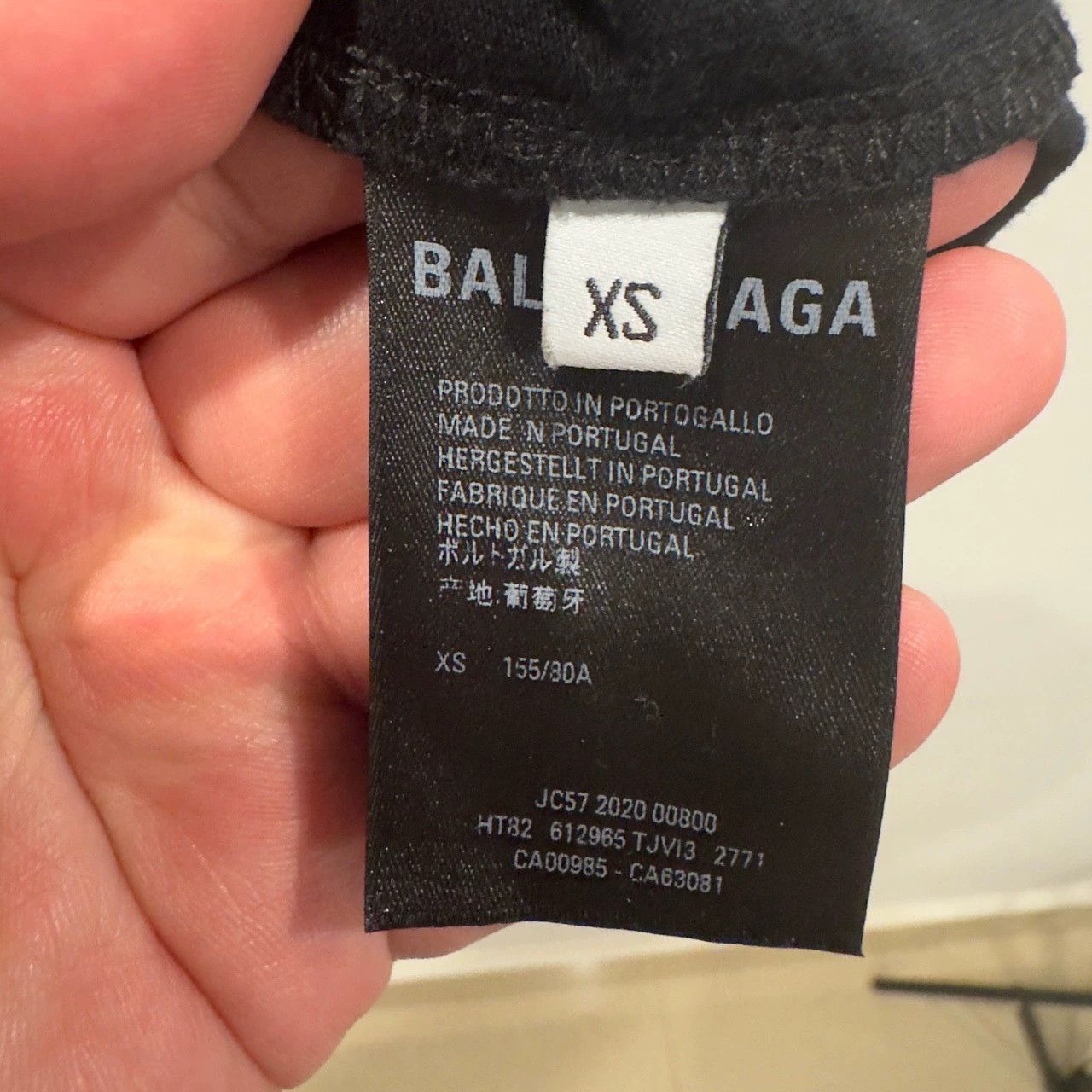 Balenciaga Balenciaga Black Seven Nation Language Short Sleeve Size US XS / EU 42 / 0 - 4 Thumbnail