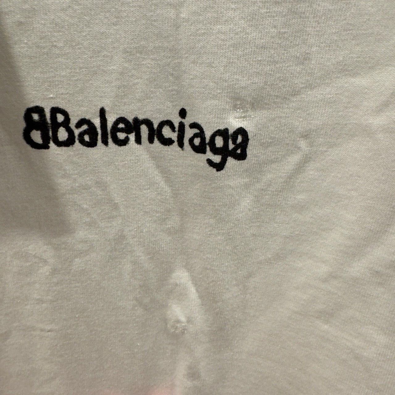 Balenciaga Balenciaga Blurred Logo Short Sleeve Size US S / EU 44-46 / 1 - 6 Thumbnail