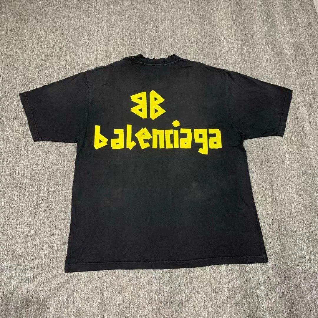 Balenciaga Balenciaga Black Tape Short Sleeve Size US XXL / EU 58 / 5 - 2 Thumbnail