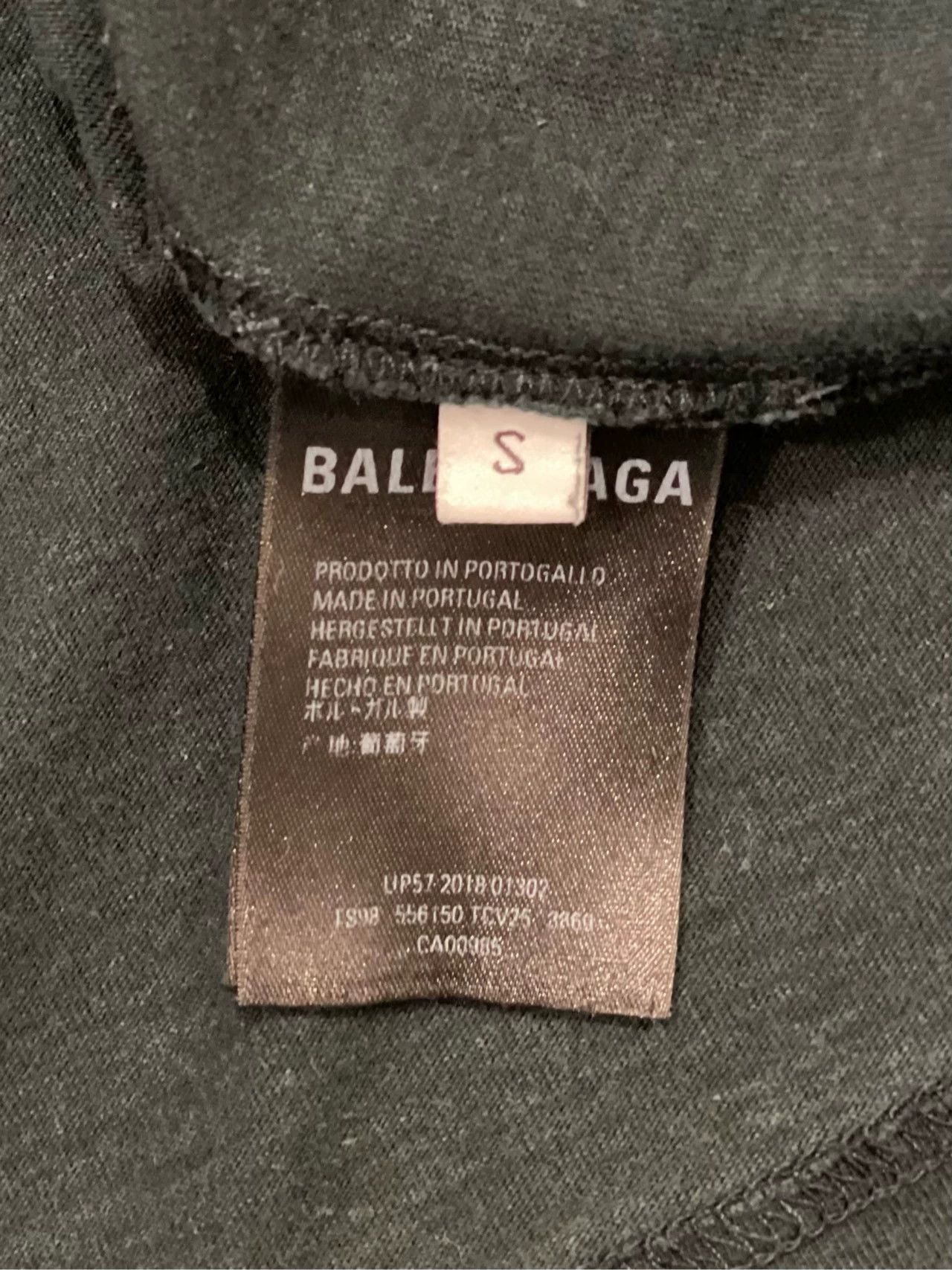 Balenciaga Balenciaga dark green small logo round neck short sleeved T-shirt Size US S / EU 44-46 / 1 - 2 Thumbnail