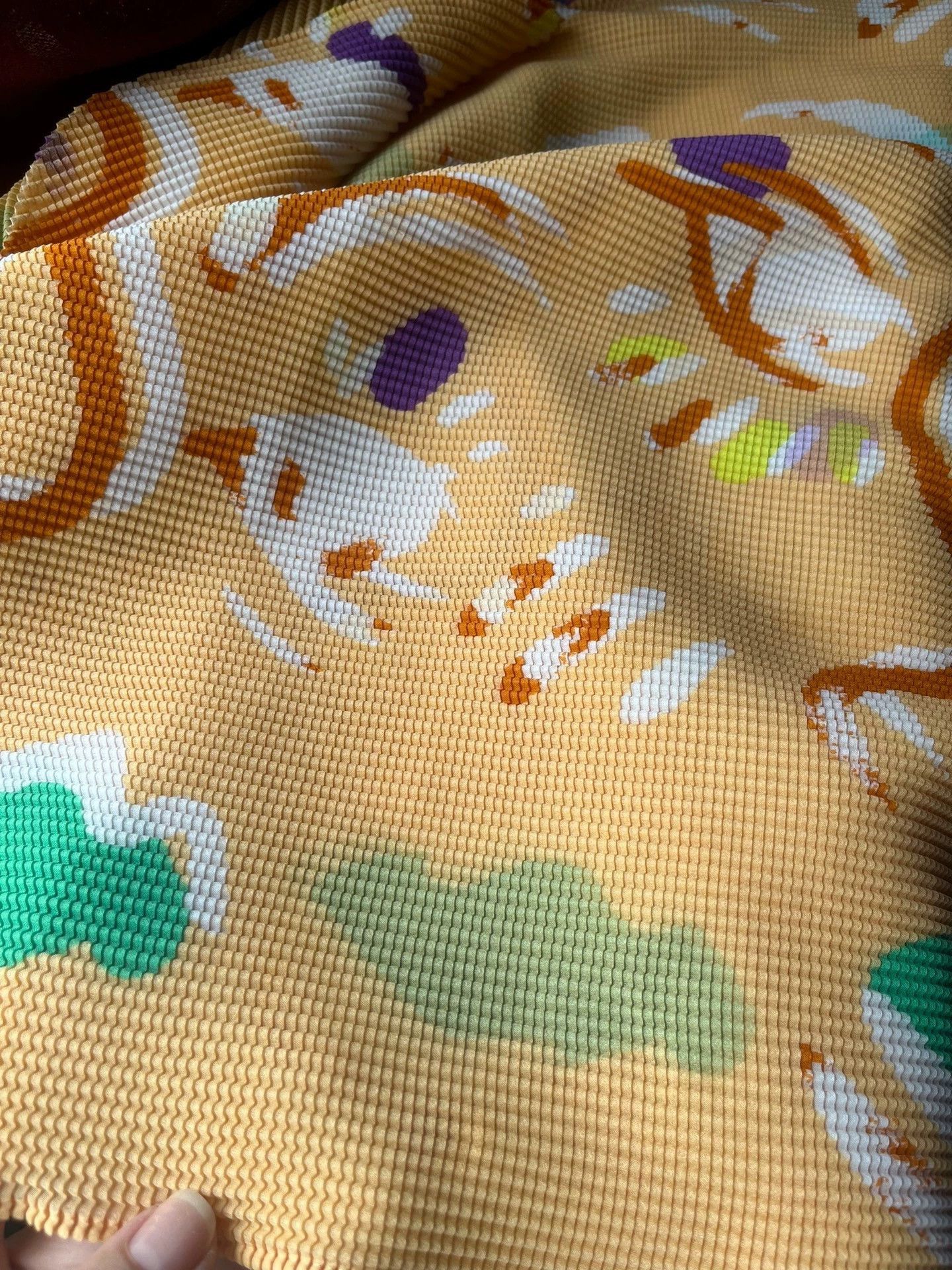 Issey Miyake issey miyake Yellow round neck bunny pleated short sleeved shirt Size US M / EU 48-50 / 2 - 3 Thumbnail