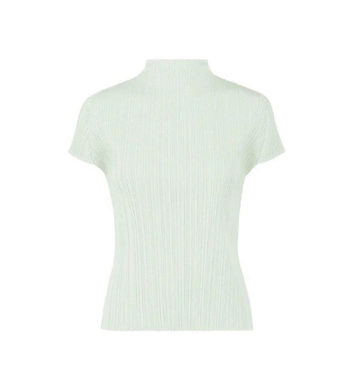 Issey Miyake issey miyake Half high neck pleated short sleeved shirt Size US M / EU 48-50 / 2 - 2 Thumbnail