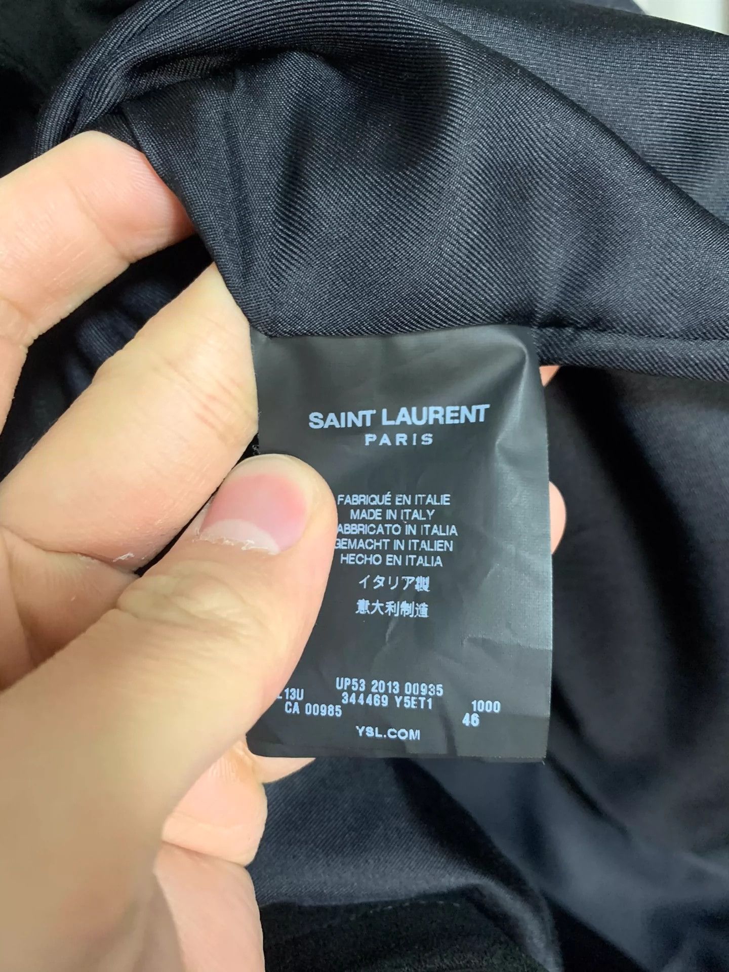 Saint Laurent Paris Saint Laurent Paris Black suede jacket Size US S / EU 44-46 / 1 - 3 Thumbnail