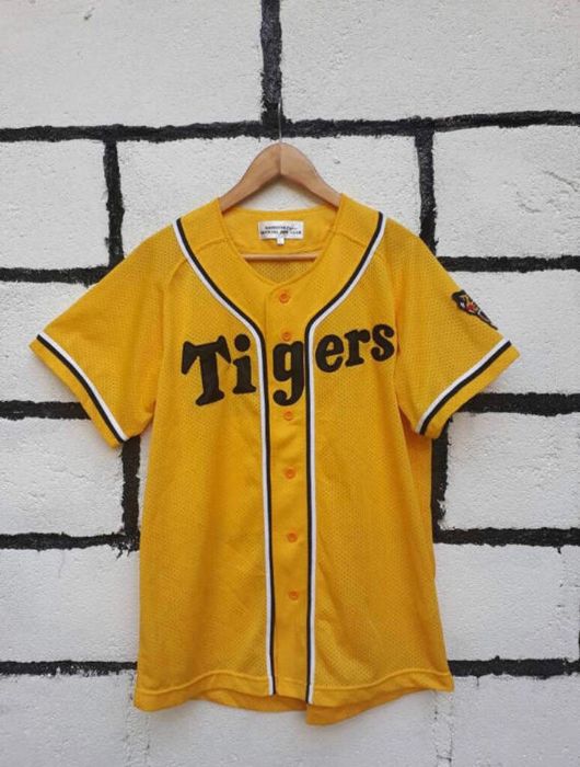 Maillot Baseball Hanshin Tigers – Mizuno Noir/jaune – Fan Club – Jamais Utilisé