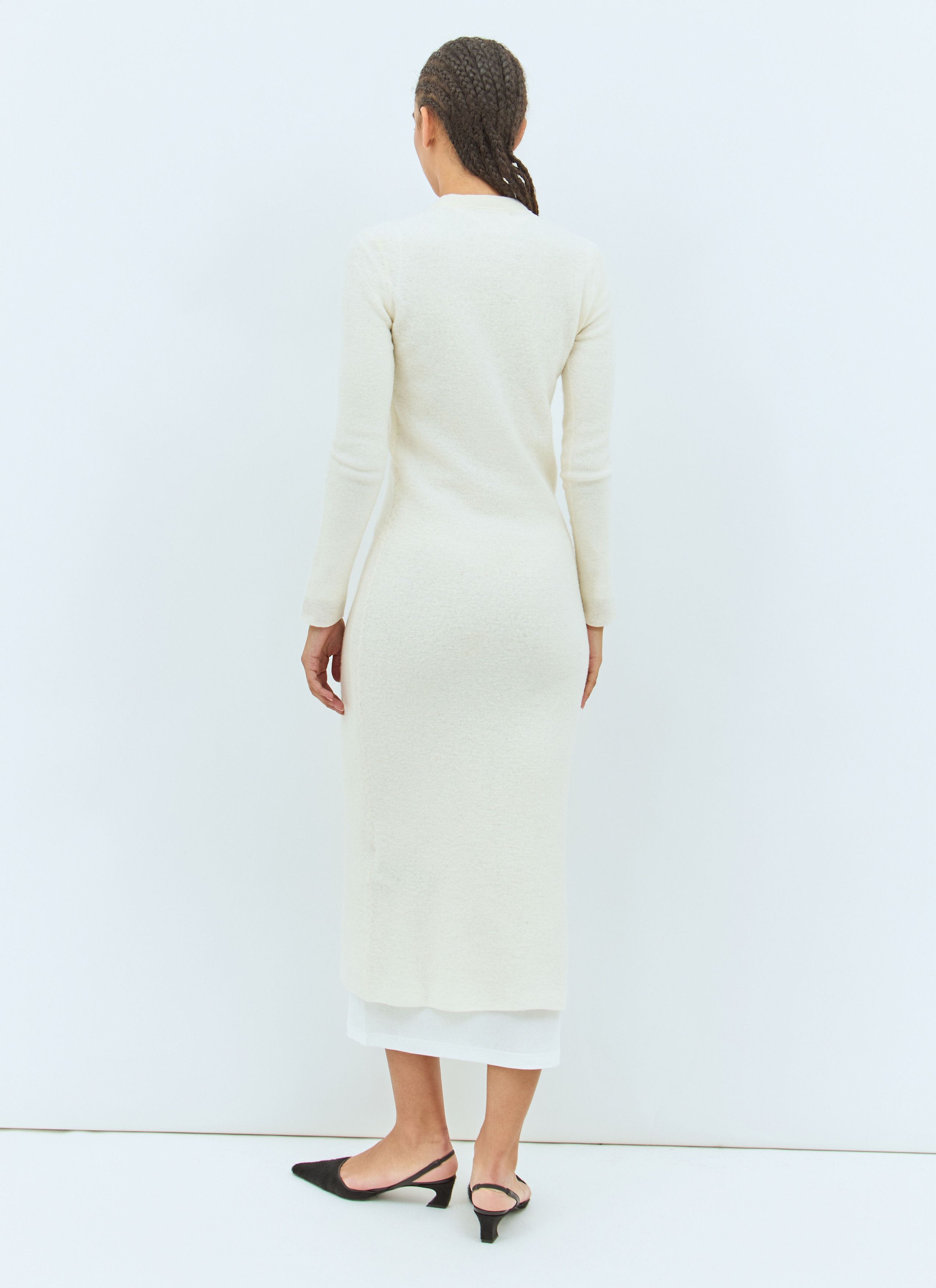 Jil Sander Wool Knit Midi Dress Size XS / US 0-2 / IT 36-38 - 5 Thumbnail