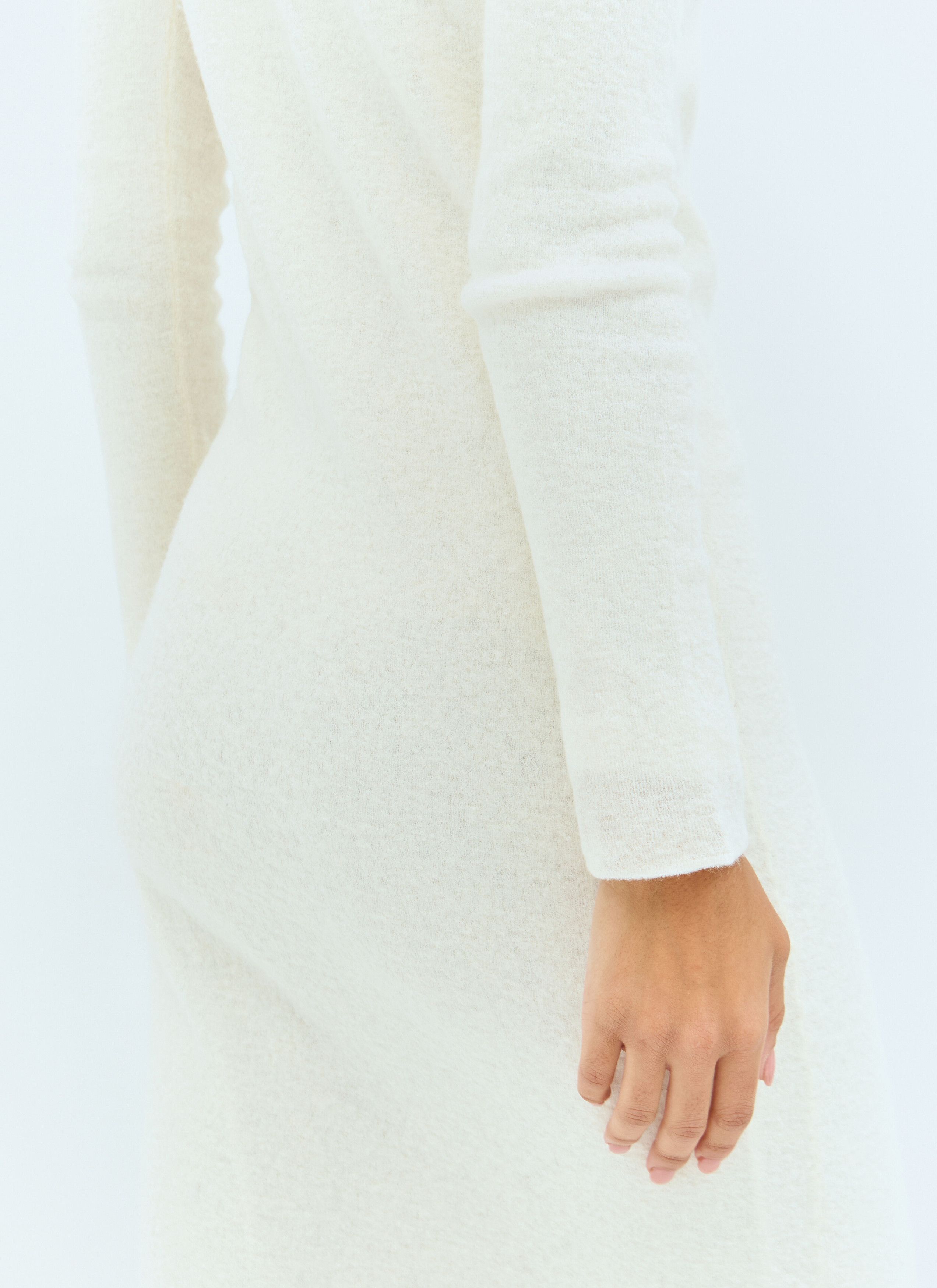 Jil Sander Wool Knit Midi Dress Size XS / US 0-2 / IT 36-38 - 6 Thumbnail