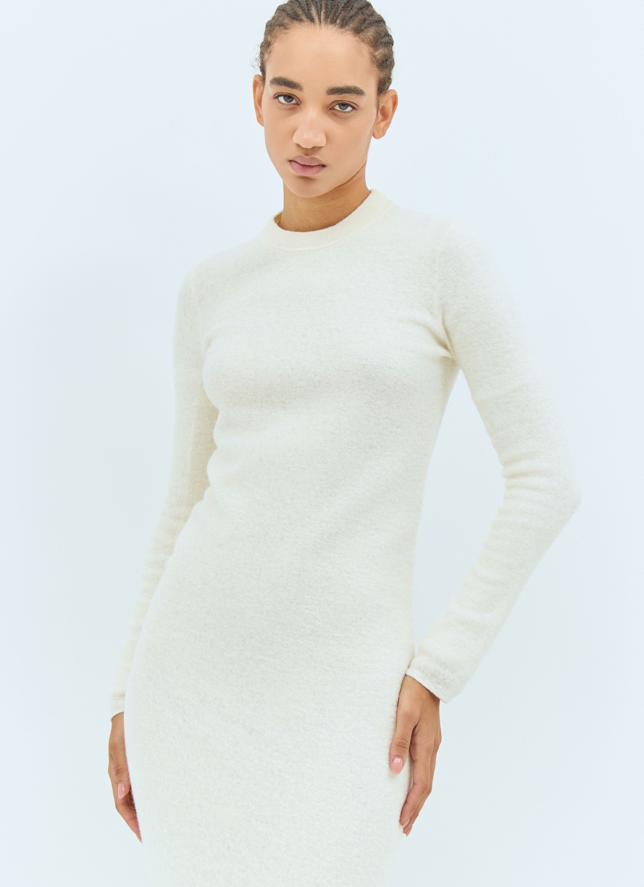 Jil Sander Wool Knit Midi Dress Size XS / US 0-2 / IT 36-38 - 3 Thumbnail
