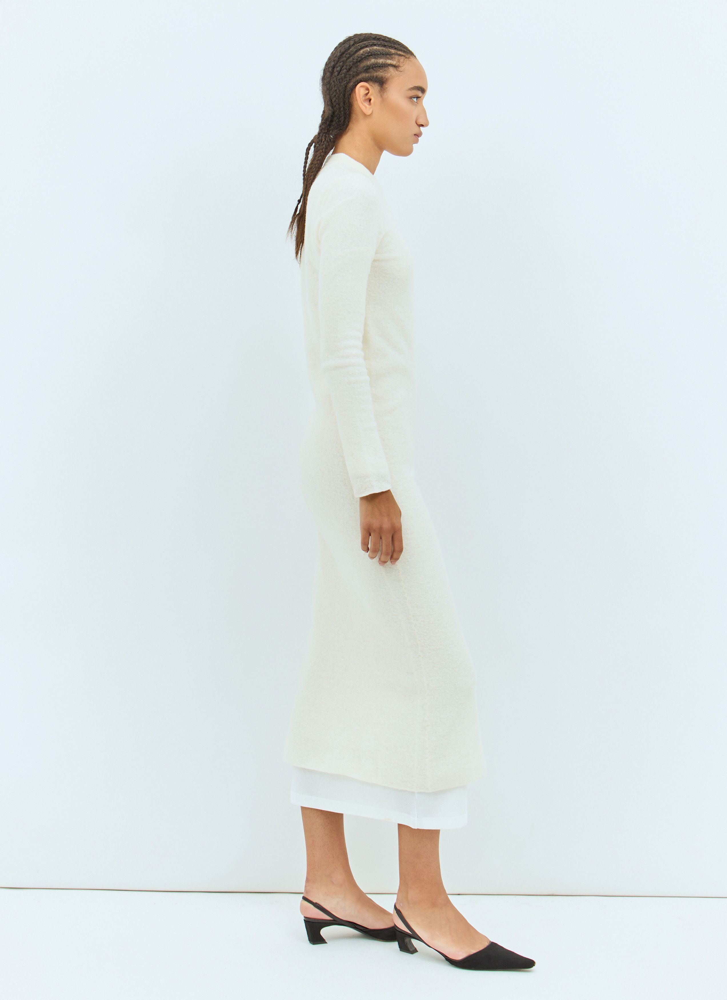 Jil Sander Wool Knit Midi Dress Size XS / US 0-2 / IT 36-38 - 4 Thumbnail