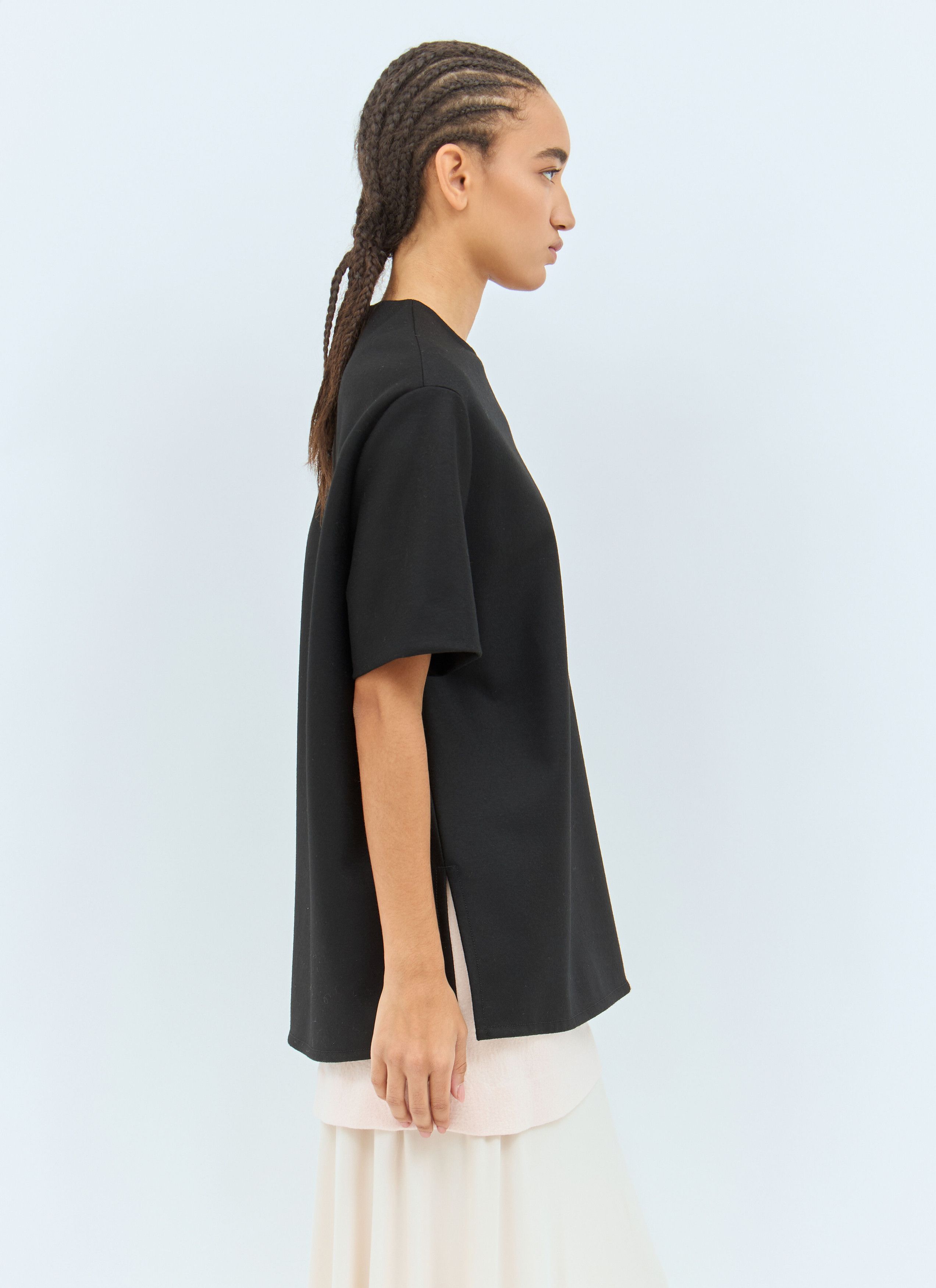 Jil Sander Zip Embellished T-Shirt Size XS / US 0-2 / IT 36-38 - 3 Thumbnail