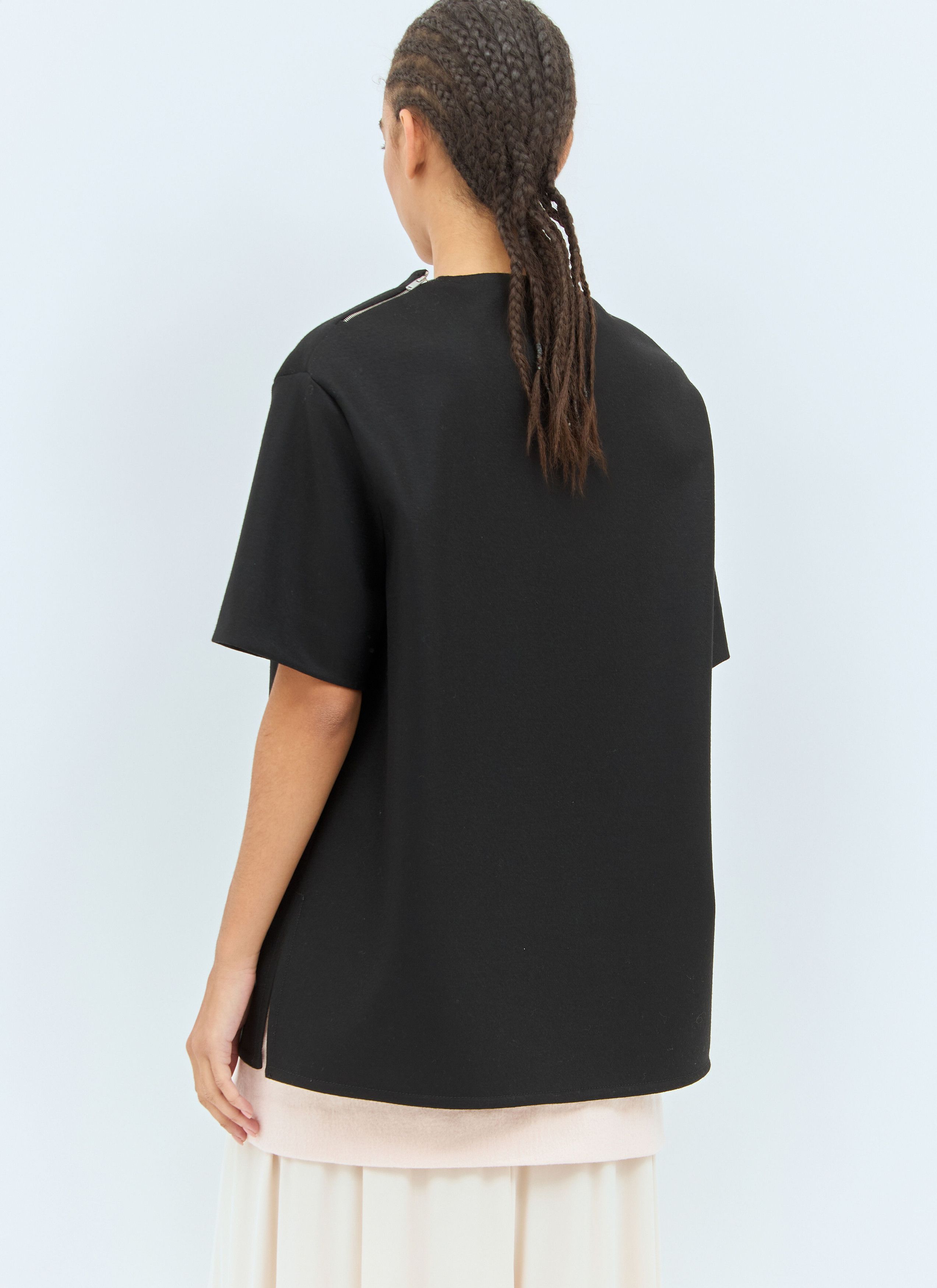 Jil Sander Zip Embellished T-Shirt Size XS / US 0-2 / IT 36-38 - 6 Thumbnail