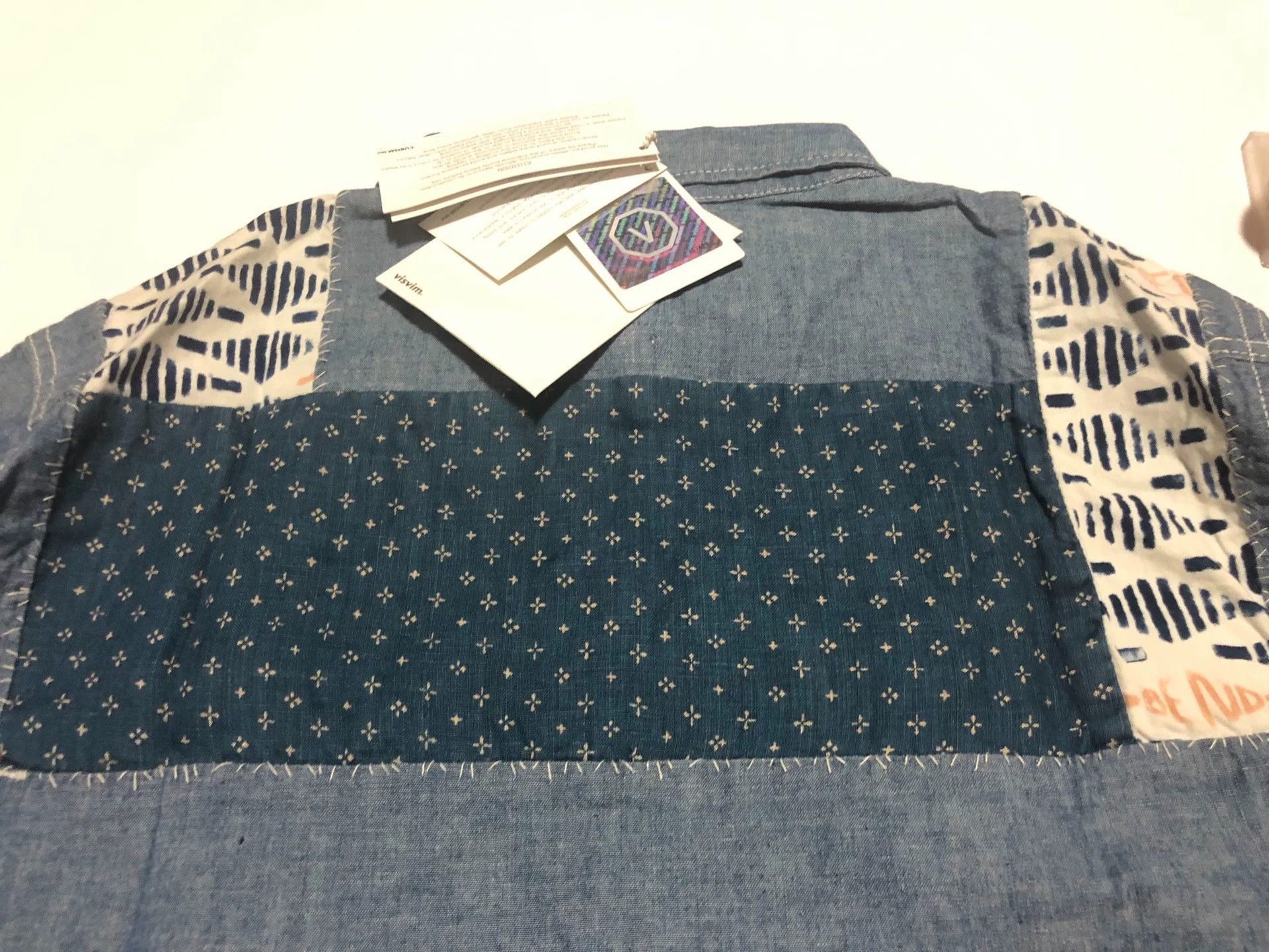Visvim Visvim Sashiko Japanese ancient cloth stitching vintage shirt Size US L / EU 52-54 / 3 - 6 Thumbnail