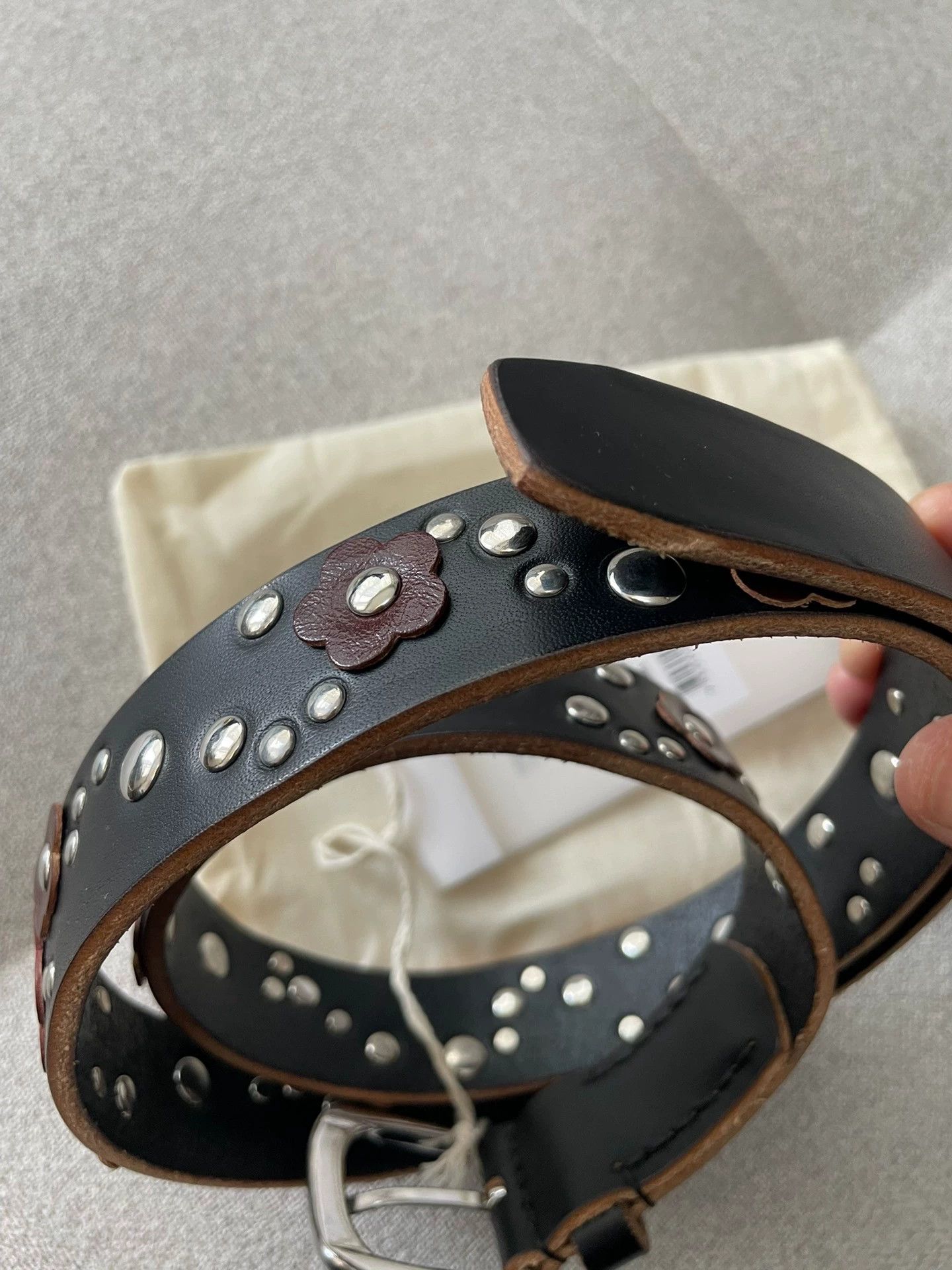 Our Legacy Our legacy Flower rivet belt Size ONE SIZE - 4 Thumbnail