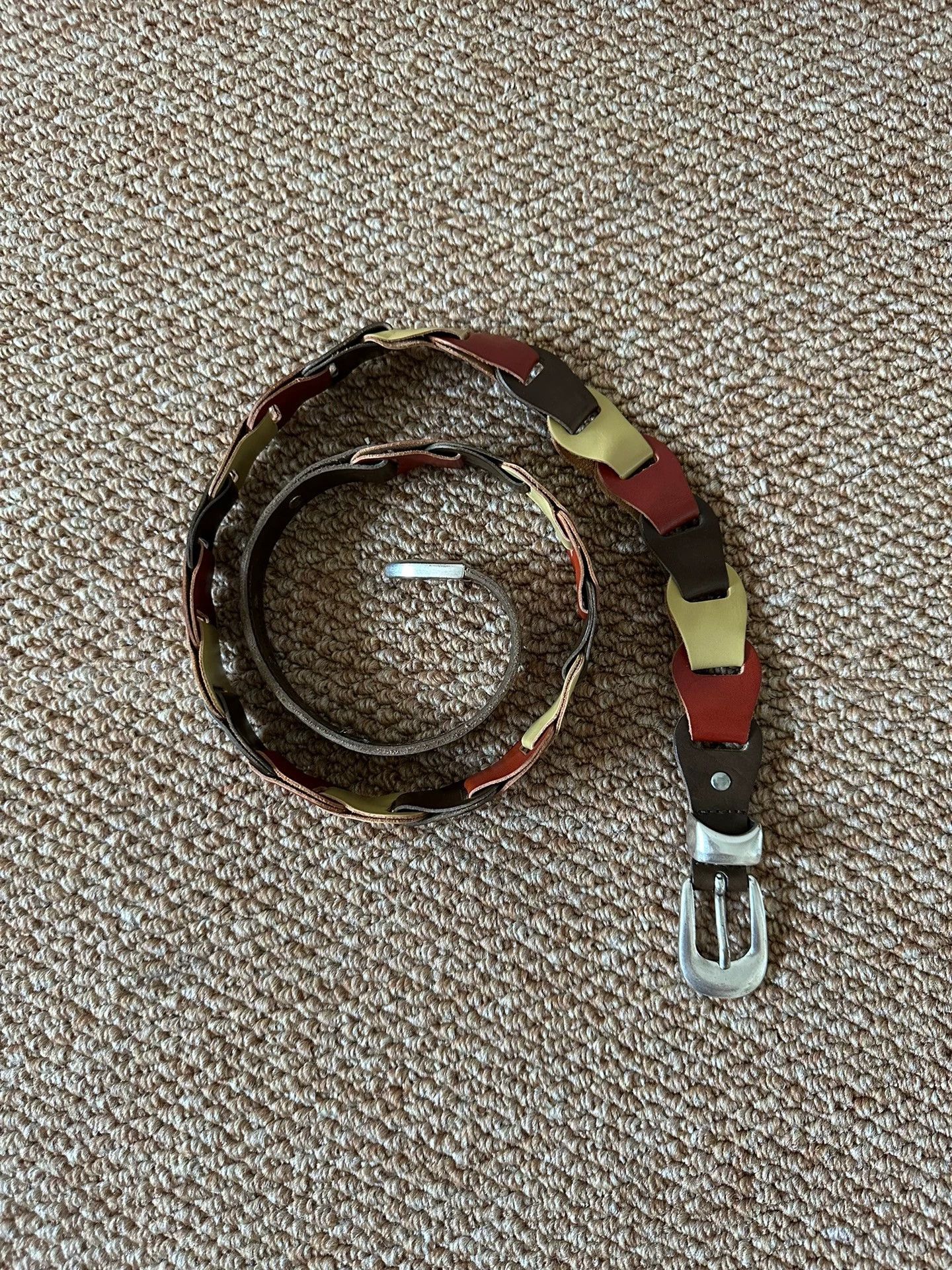Our Legacy Our legacy Olive multi-color link splicing belt Size ONE SIZE - 2 Thumbnail