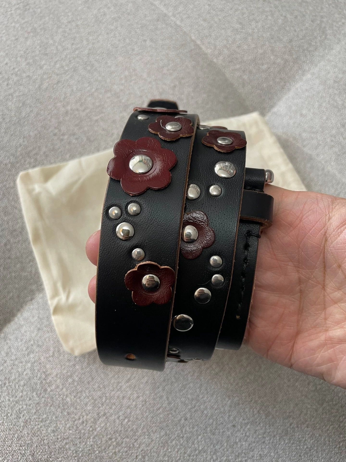 Our Legacy Our legacy Flower rivet belt Size ONE SIZE - 3 Thumbnail