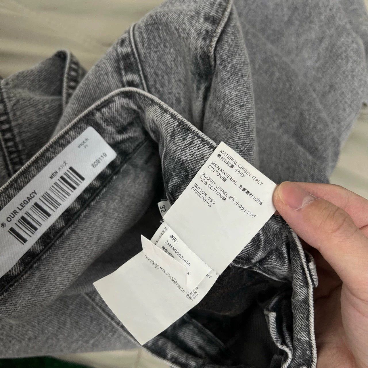 Our Legacy Our legacy Washed grey jeans Size US 32 / EU 48 - 6 Thumbnail