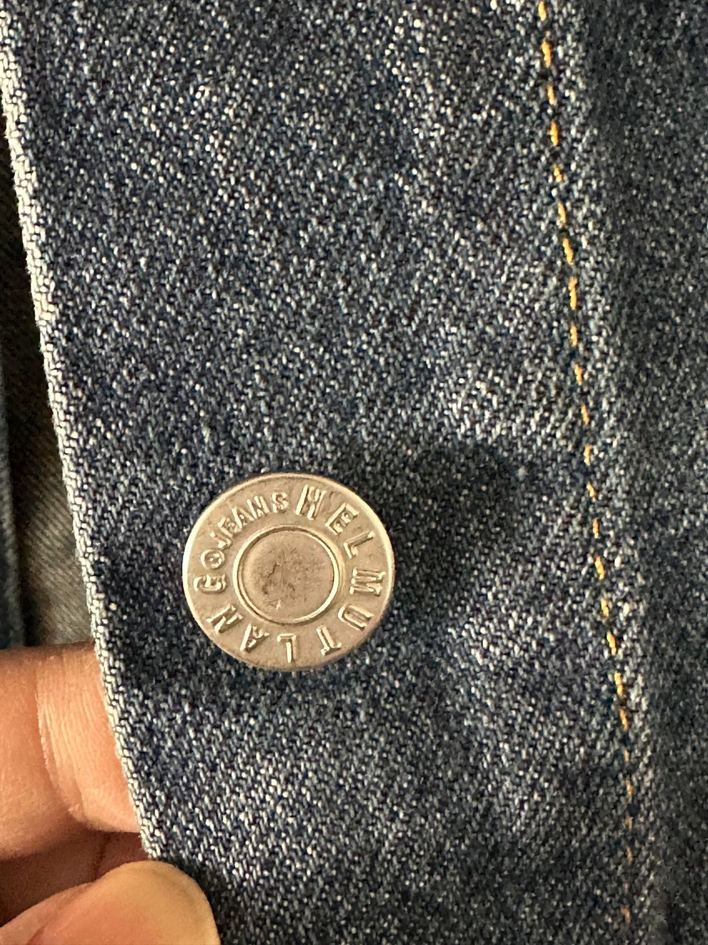 Helmut lang The master himself designed the medieval slim denim jacket.