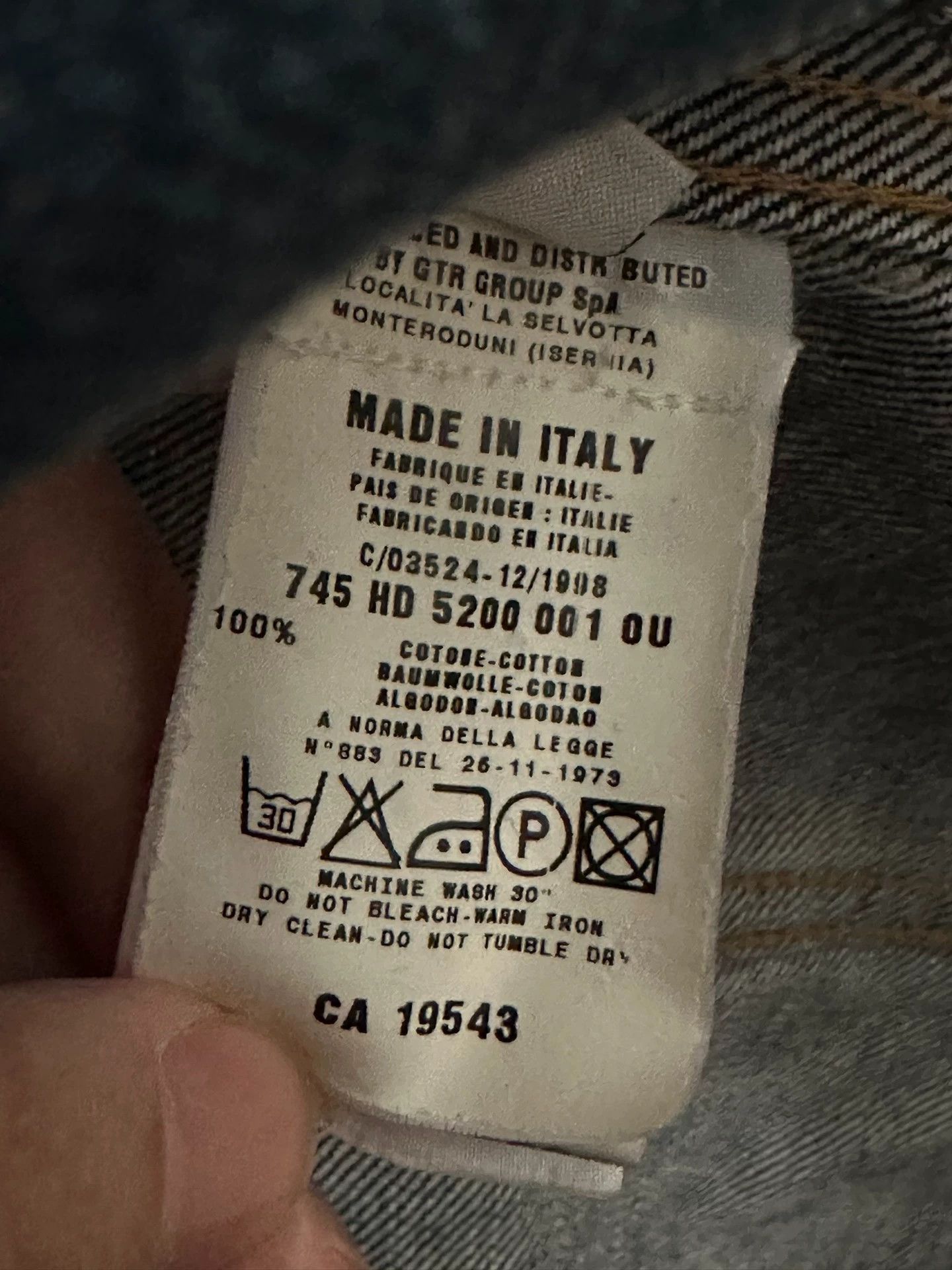 Helmut lang The master himself designed the medieval slim denim jacket.
