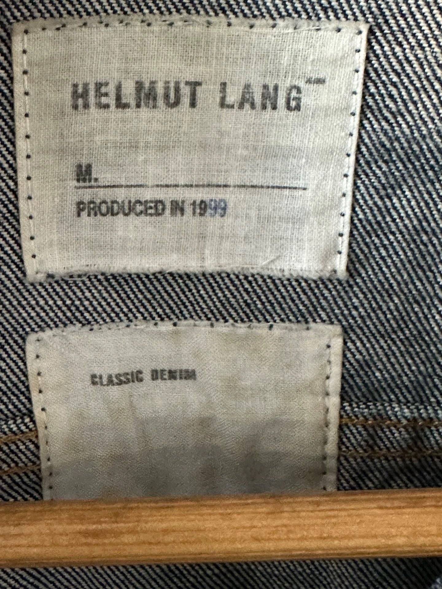 Helmut lang The master himself designed the medieval slim denim jacket.