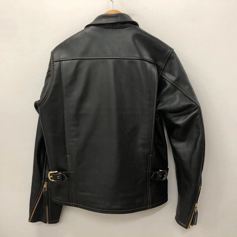 Kadoya Kadoya Straight lapel leather coat Size US M / EU 48-50 / 2 - 2 Thumbnail