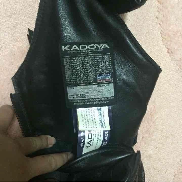 Kadoya Kadoya Diamond lattice cable-stayed leather clothes Size US XXL / EU 58 / 5 - 4 Thumbnail
