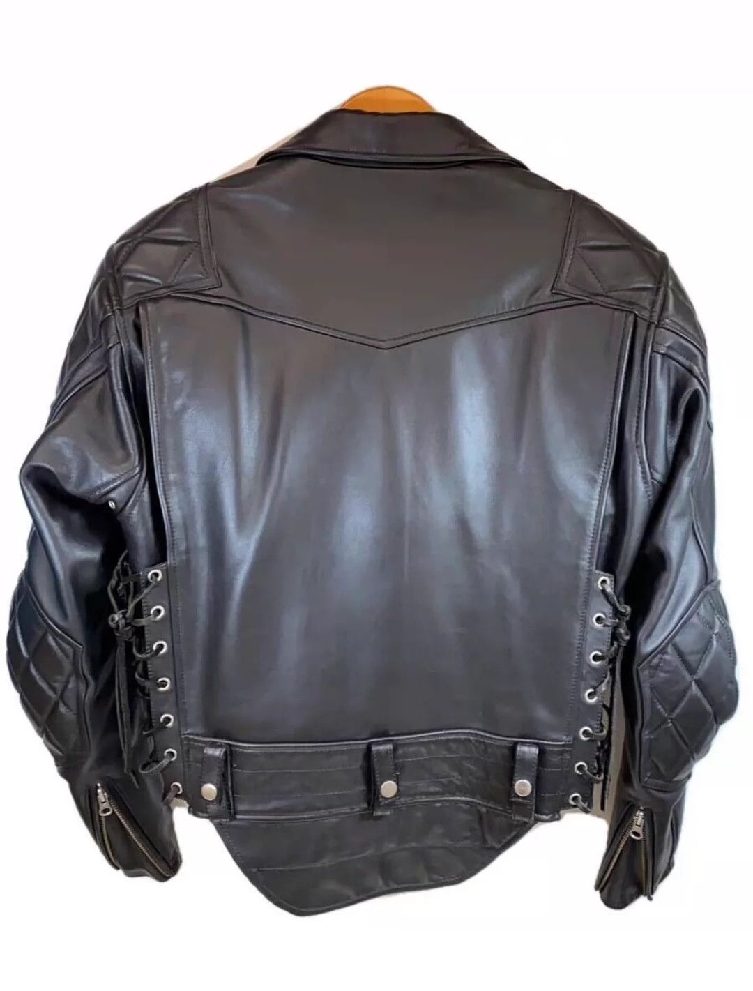 Kadoya Kadoya Diamond lattice cable-stayed leather clothes Size US L / EU 52-54 / 3 - 2 Thumbnail