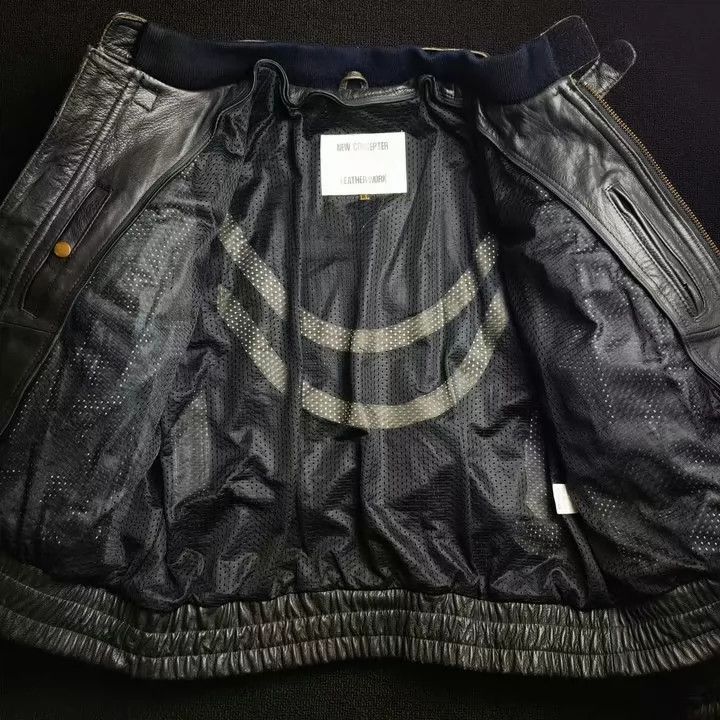 Kadoya Kadoya Thick soft cowhide leather cycling jacket Size US XL / EU 56 / 4 - 6 Thumbnail