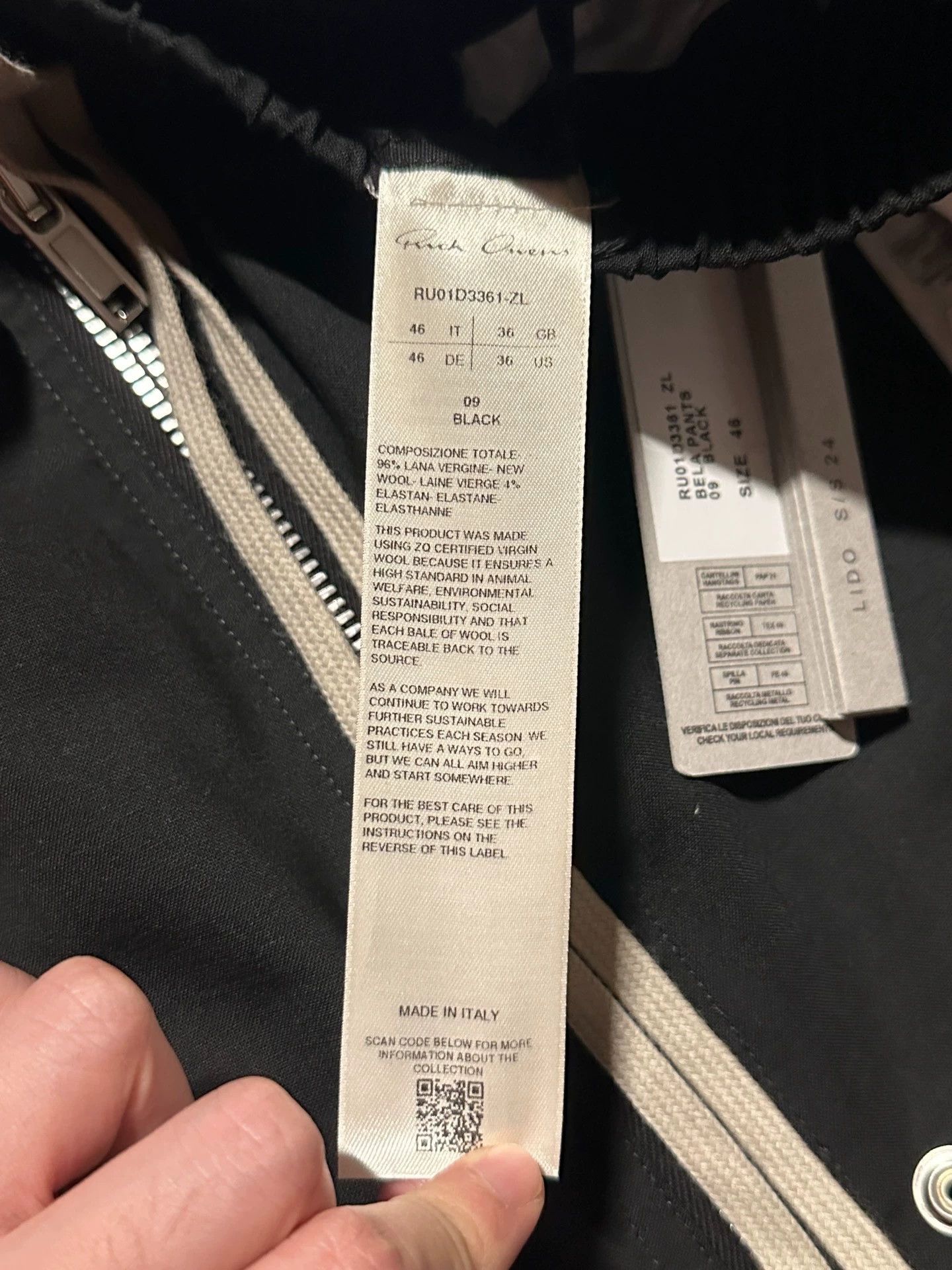 Rick Owens Rick owens Wool trousers Size US 30 / EU 46 - 5 Thumbnail