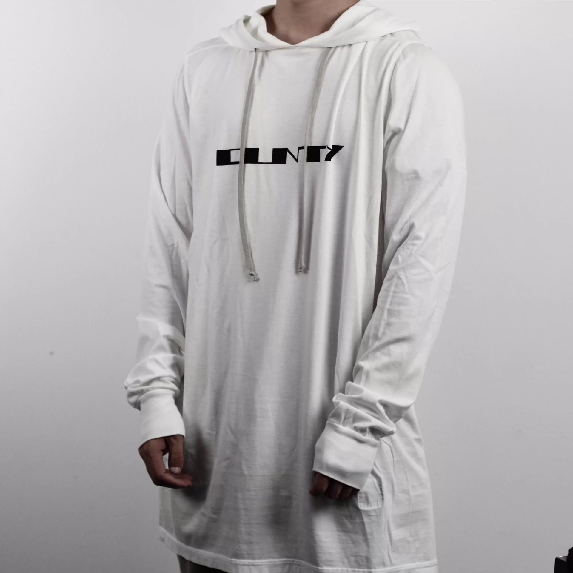 Rick Owens Rick owens Drawstring printed hoodie Size US L / EU 52-54 / 3 - 7 Thumbnail