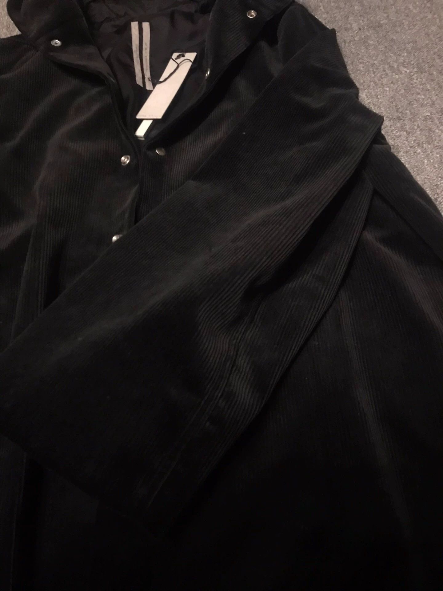 Rick Owens Rick owens Corduroy fabric hooded wizard long coat Size US L / EU 52-54 / 3 - 5 Thumbnail