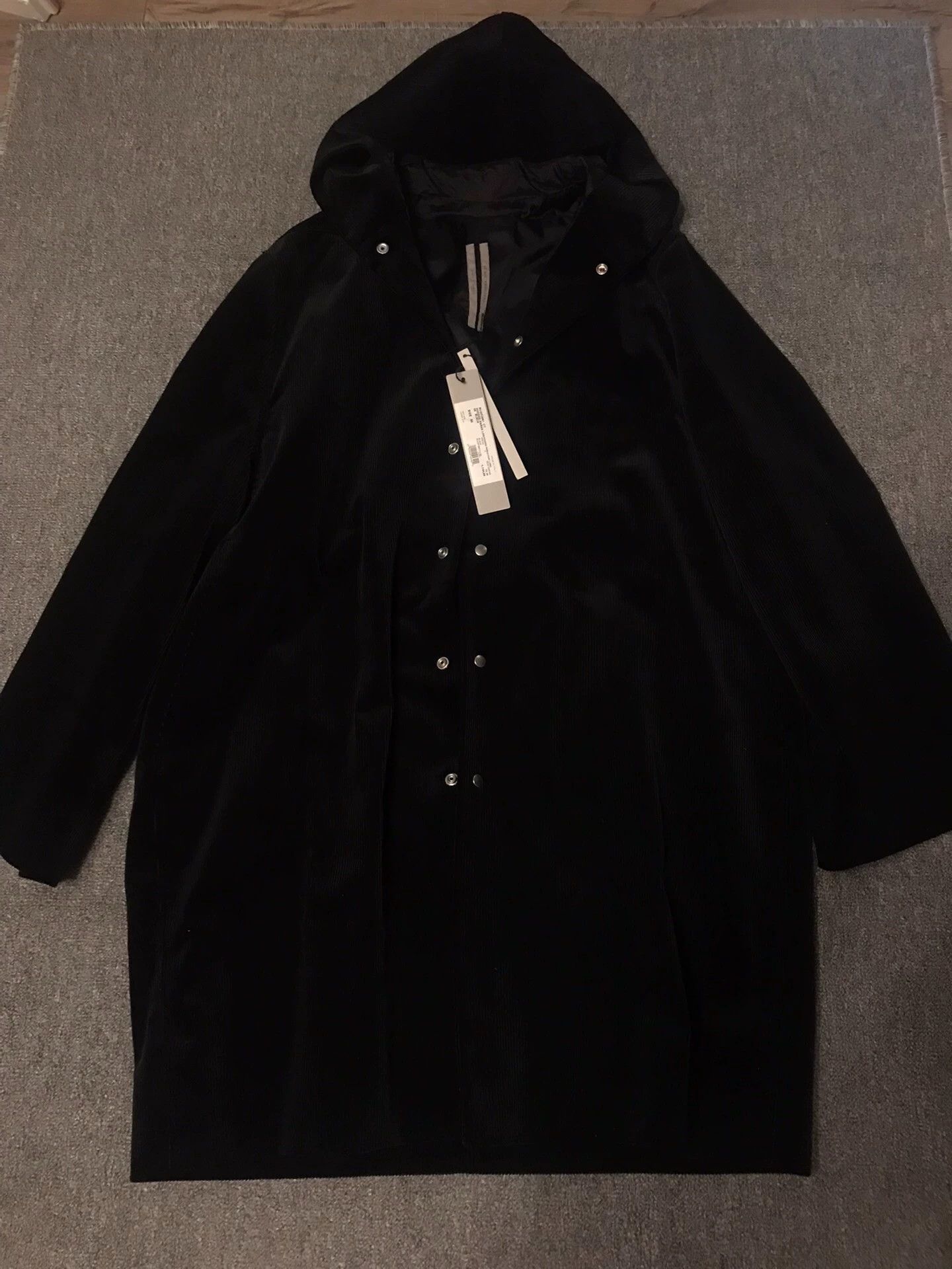 Rick Owens Rick owens Corduroy fabric hooded wizard long coat Size US L / EU 52-54 / 3 - 3 Thumbnail