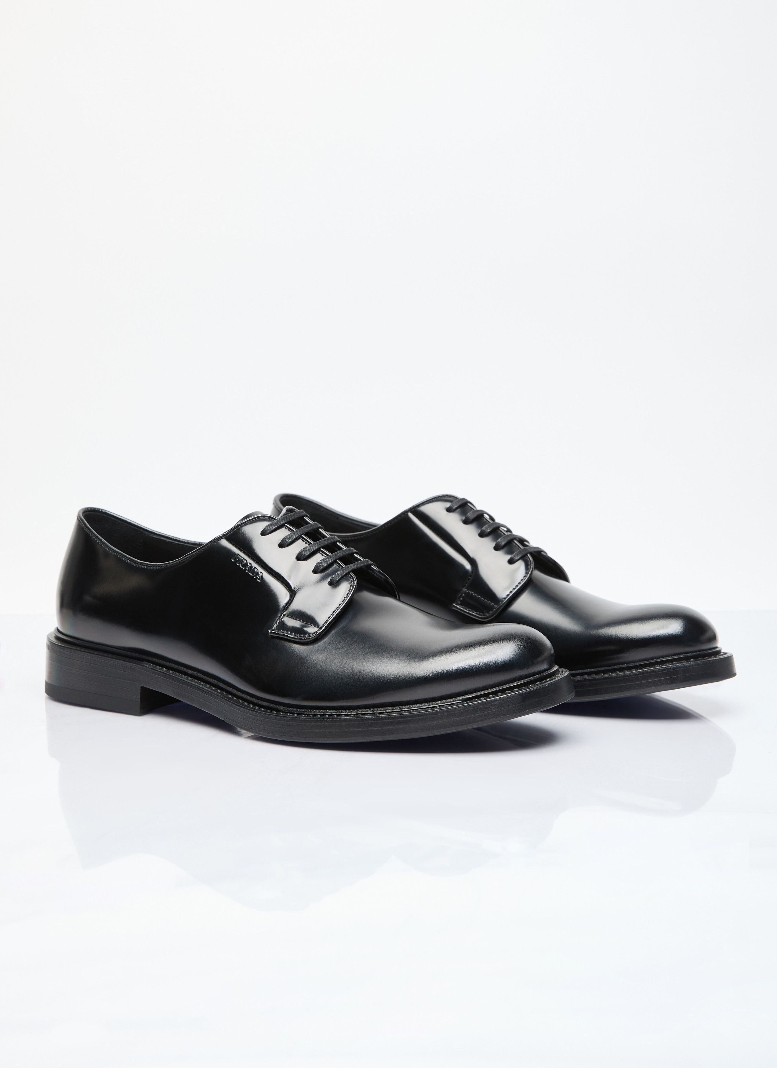 Prada Brushed Leather Lace-Up Shoes Size US 13 / EU 46 - 3 Thumbnail