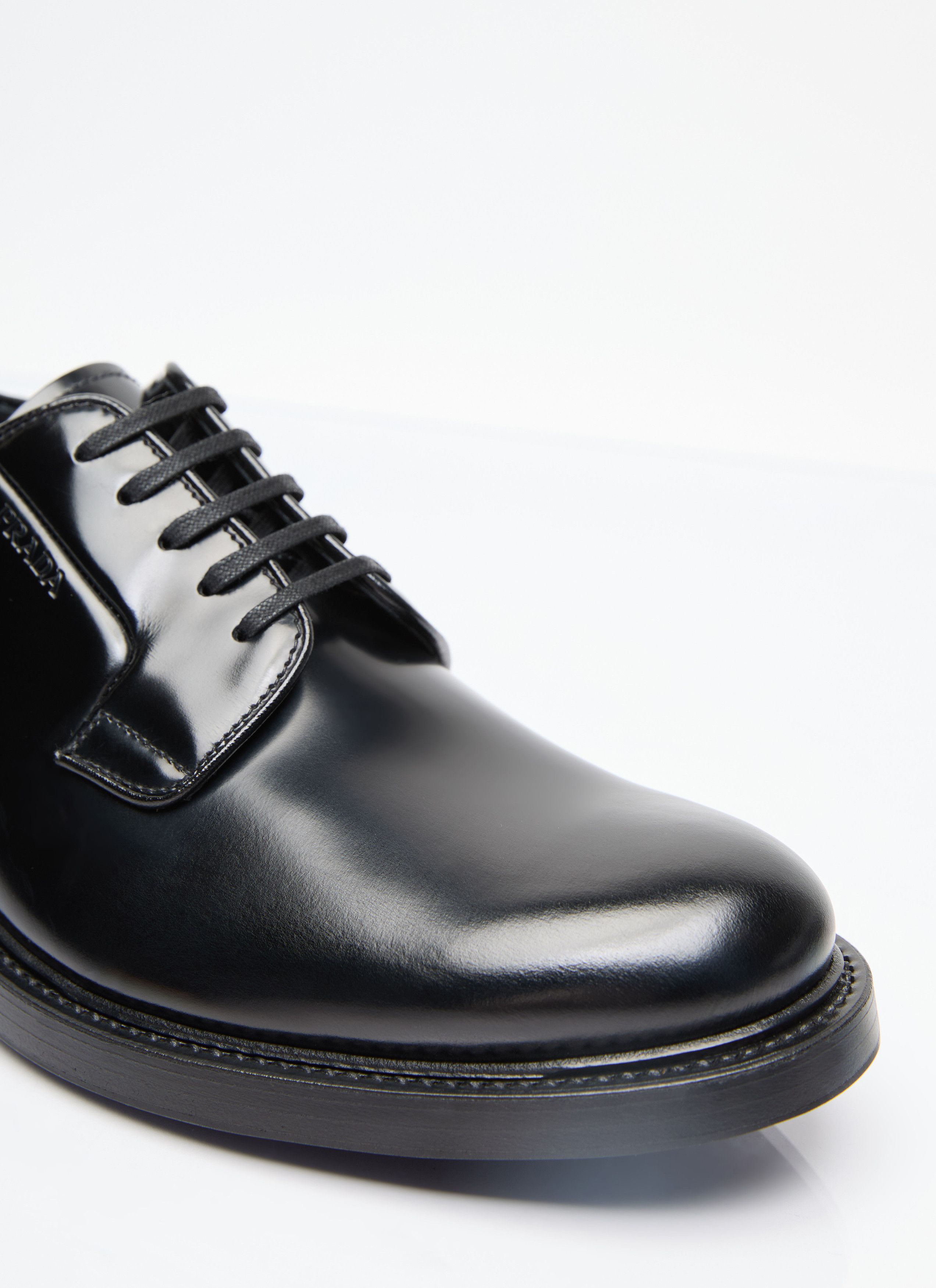 Prada Brushed Leather Lace-Up Shoes Size US 13 / EU 46 - 2 Thumbnail