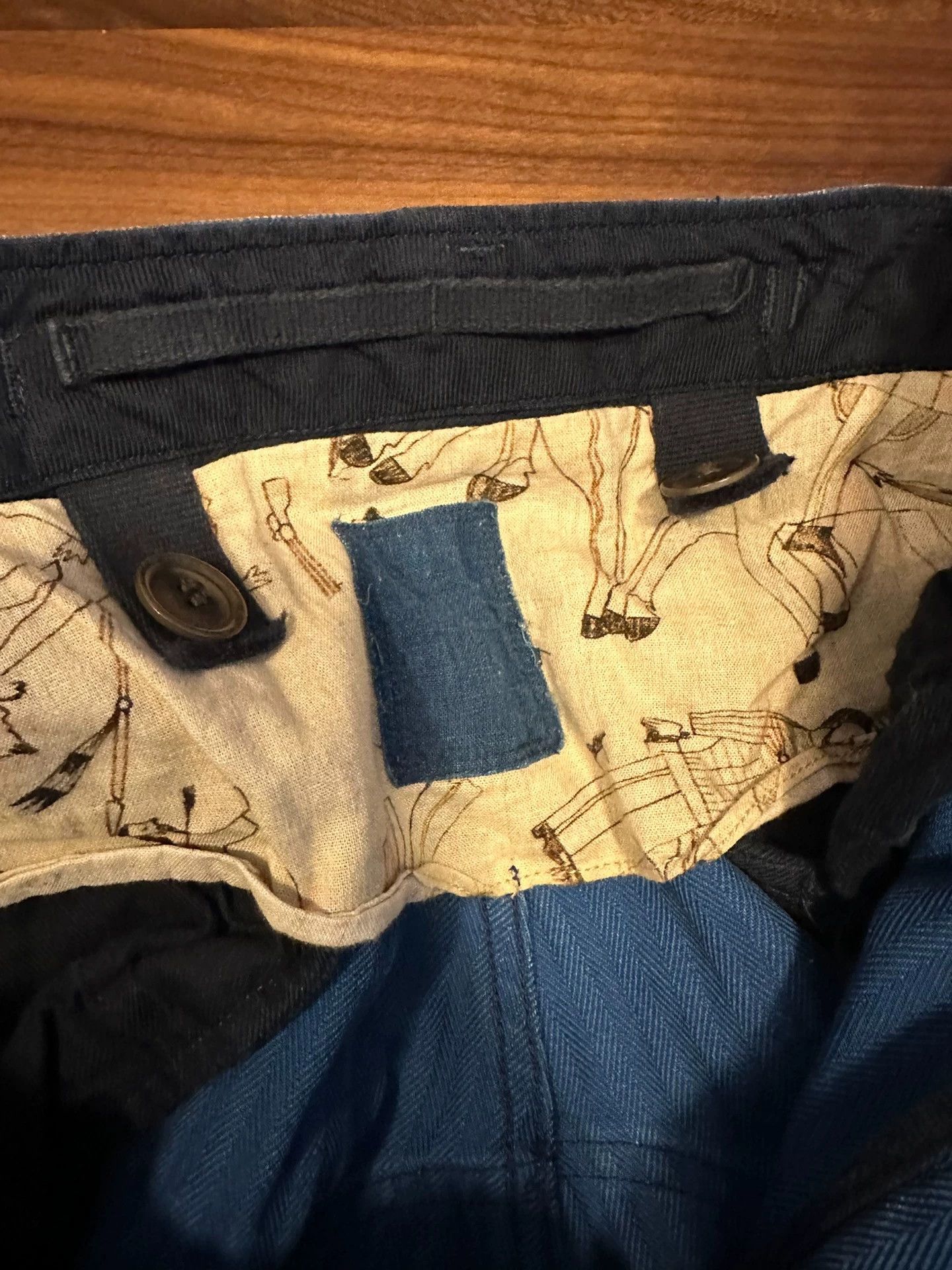 Visvim visvim ict herringbone blue dyed shorts Size US 32 / EU 48 - 5 Thumbnail