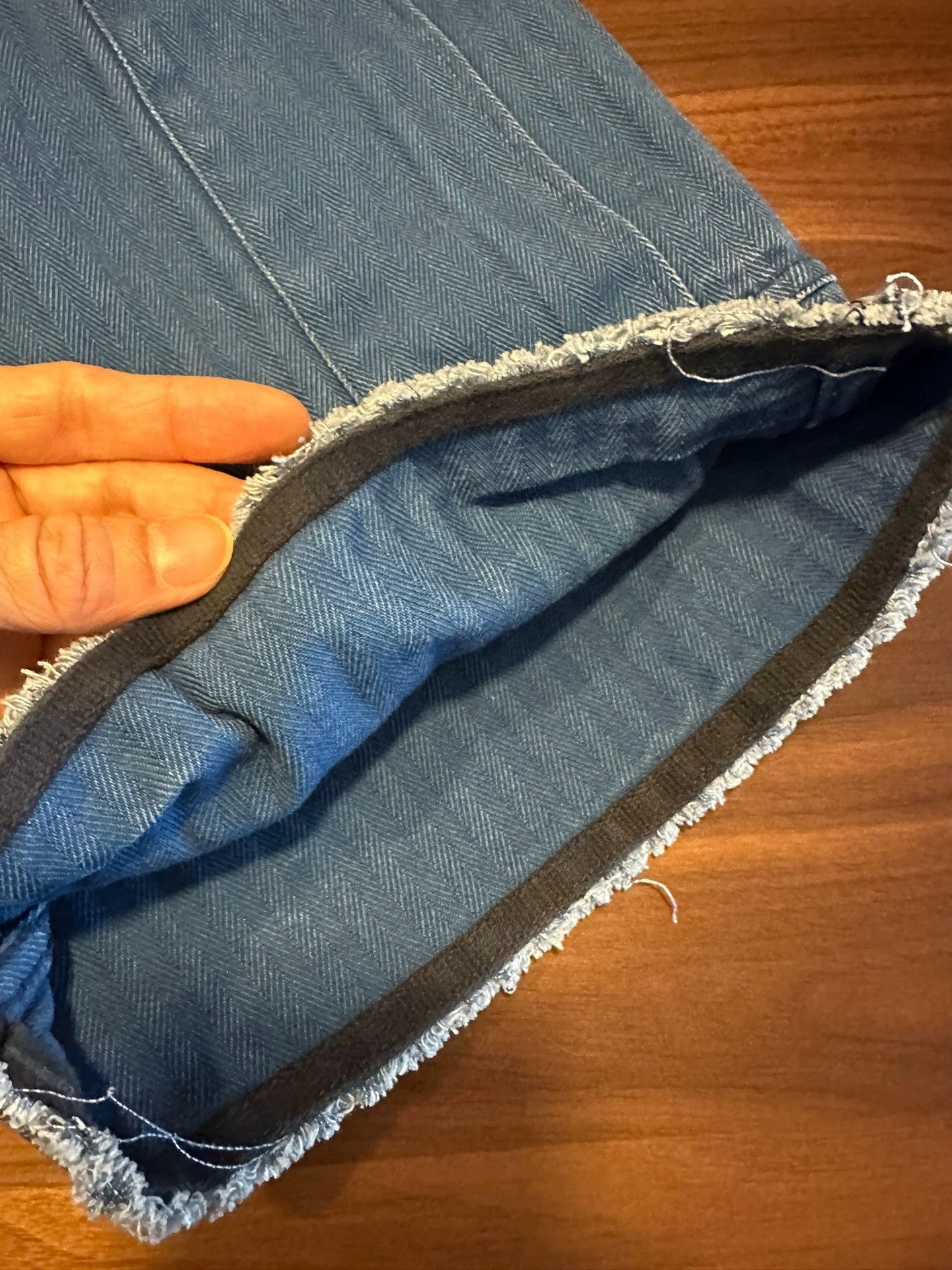 Visvim visvim ict herringbone blue dyed shorts Size US 32 / EU 48 - 8 Thumbnail