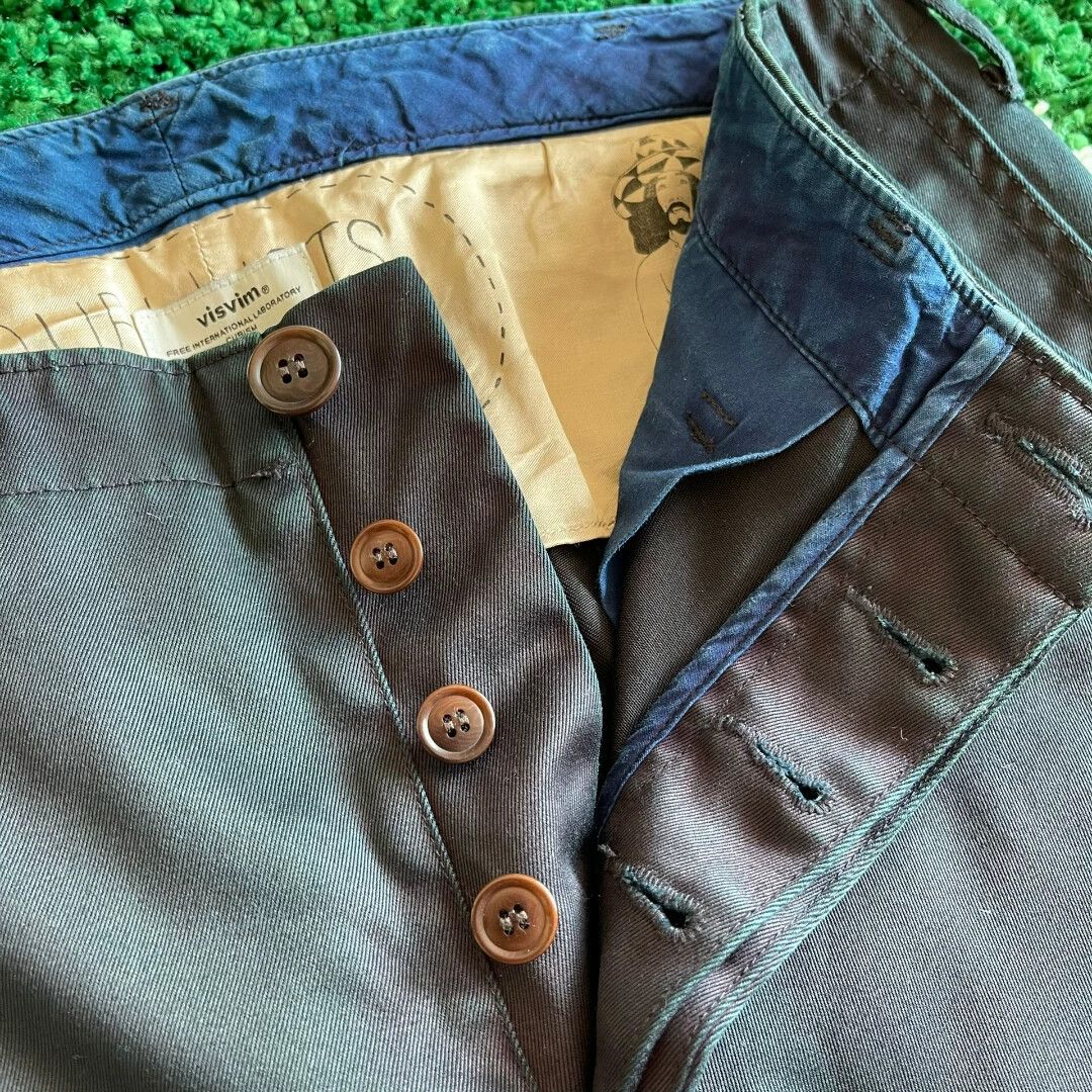 Visvim VISVIM INDIGO OVERDYE HIGH WATER CHINO Size US 32 / EU 48 - 3 Thumbnail