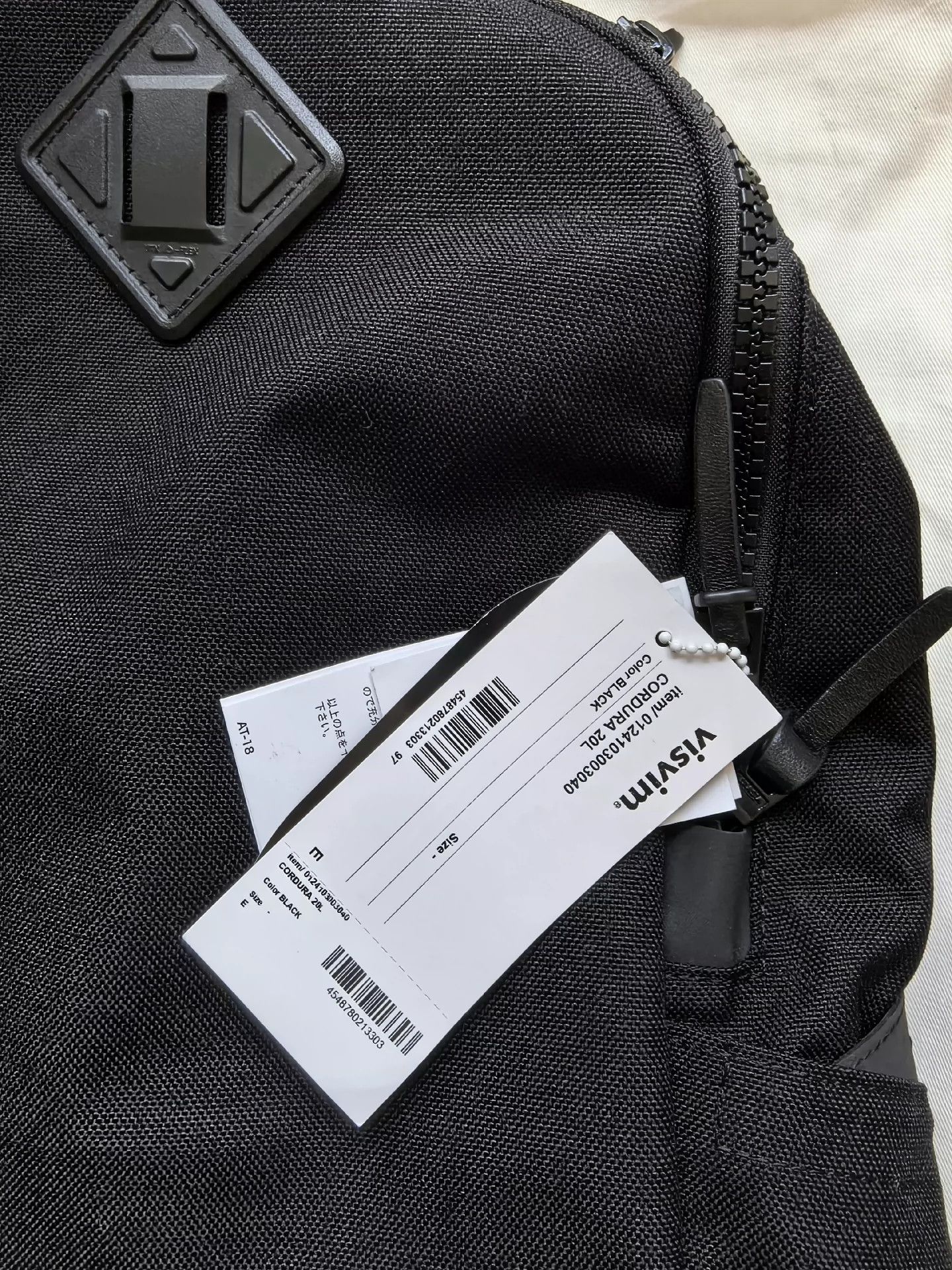 Visvim VISVIM CORDURA 20L Black classic Outdoor Travel commuter Backpack Size ONE SIZE - 2 Thumbnail
