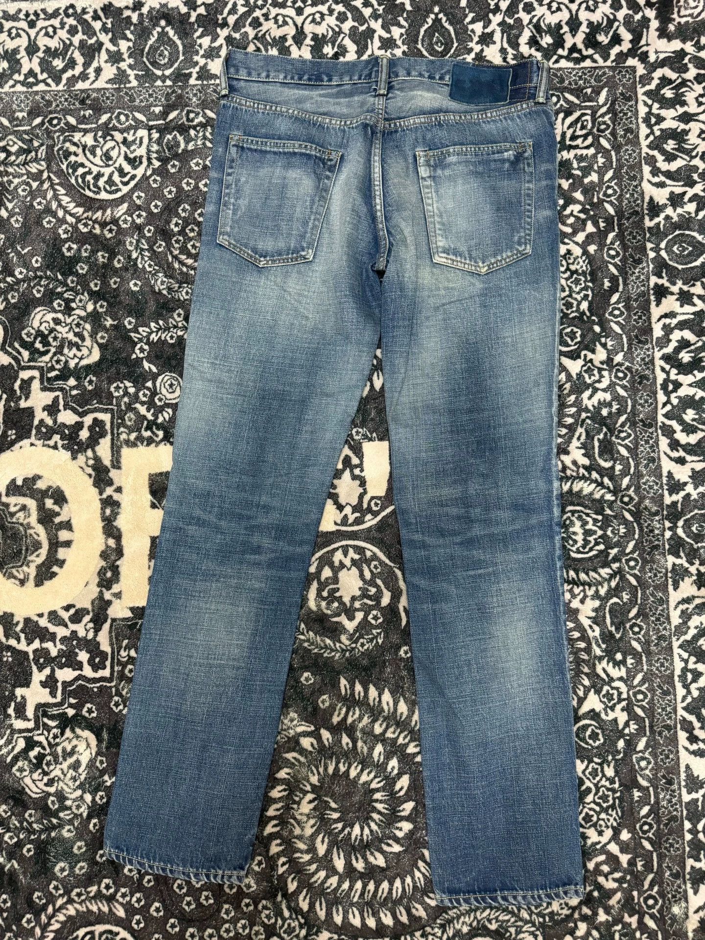 Visvim Visvim 17SS Spot 04D10 Black cashew flower patch destroys jeans Size US 34 / EU 50 - 2 Thumbnail