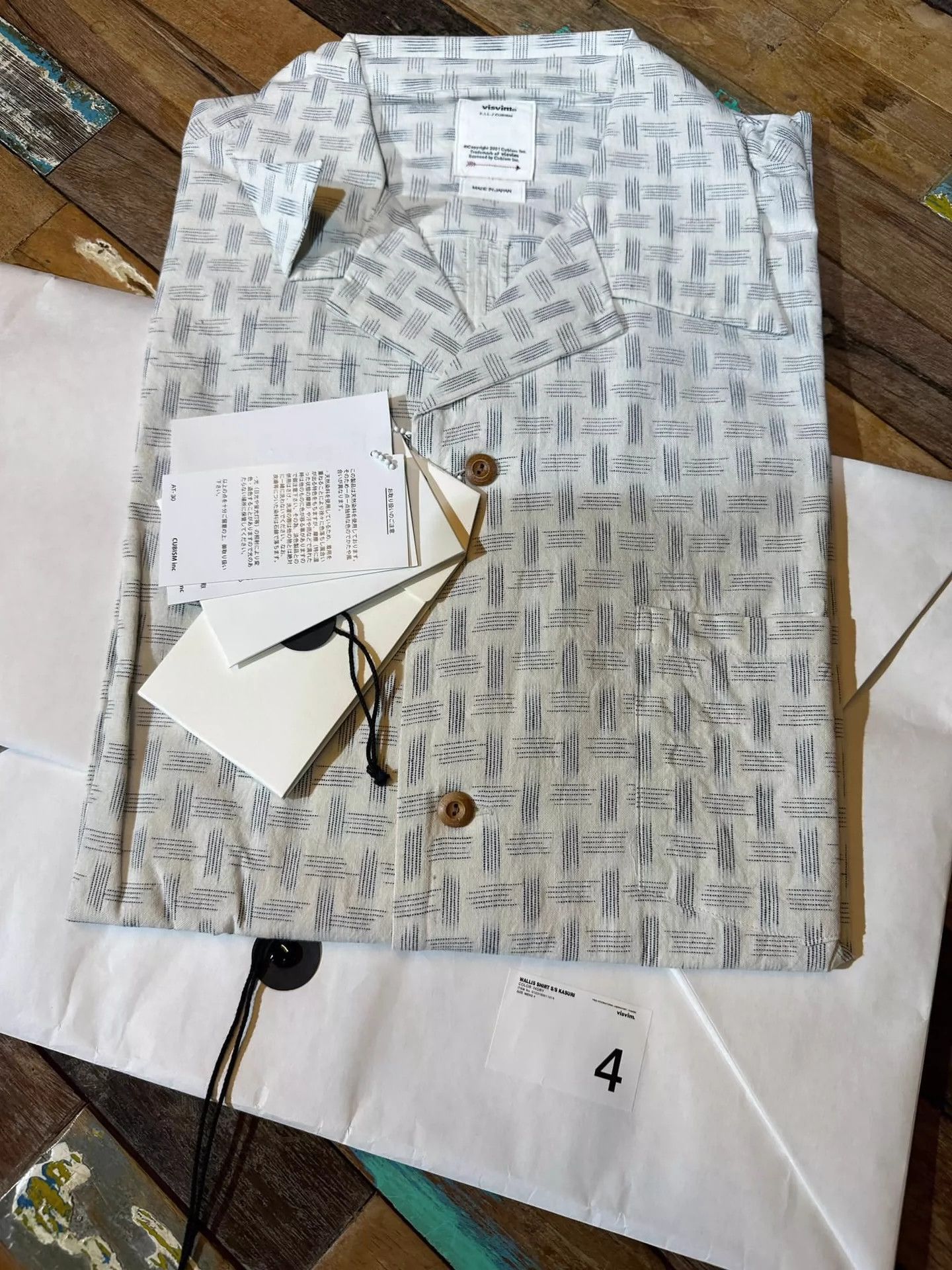 Visvim Visvim 23SS WALLIS SHIRT S/S KASURI Size US XL / EU 56 / 4 - 4 Thumbnail