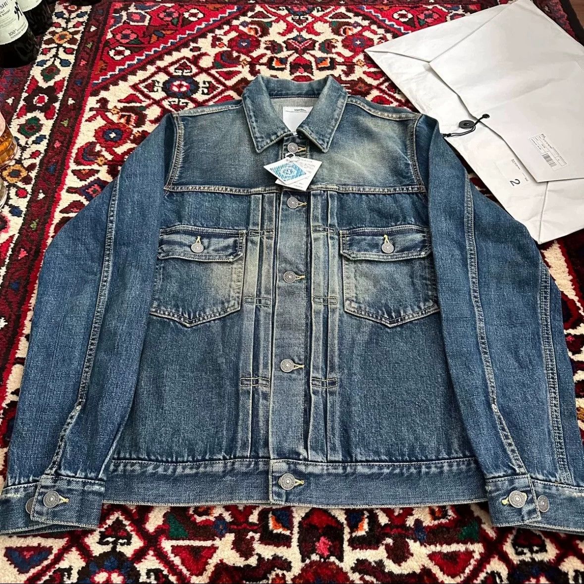 Visvim visvim 101 12ss yellow mud wash, denim jacket Size US M / EU 48-50 / 2 - 3 Thumbnail