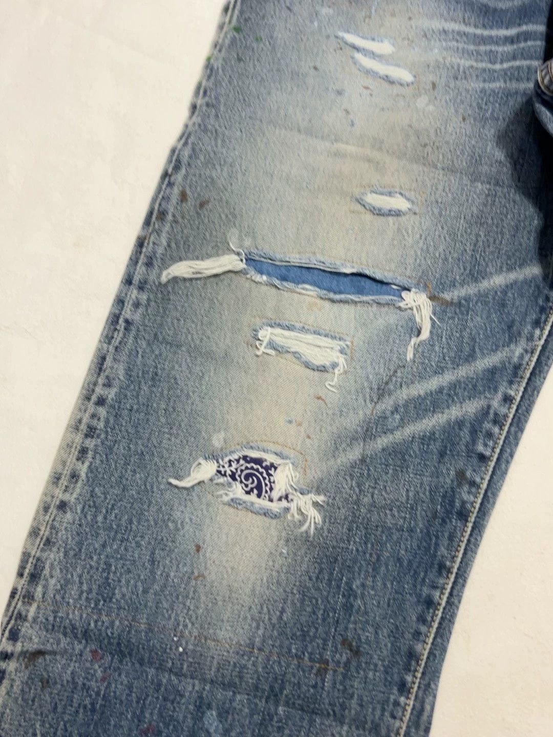 Visvim VISVIM 22SS ICT SS JOURNEYMAN PANTS TACKED CRASH Size US 36 / EU 52 - 4 Thumbnail