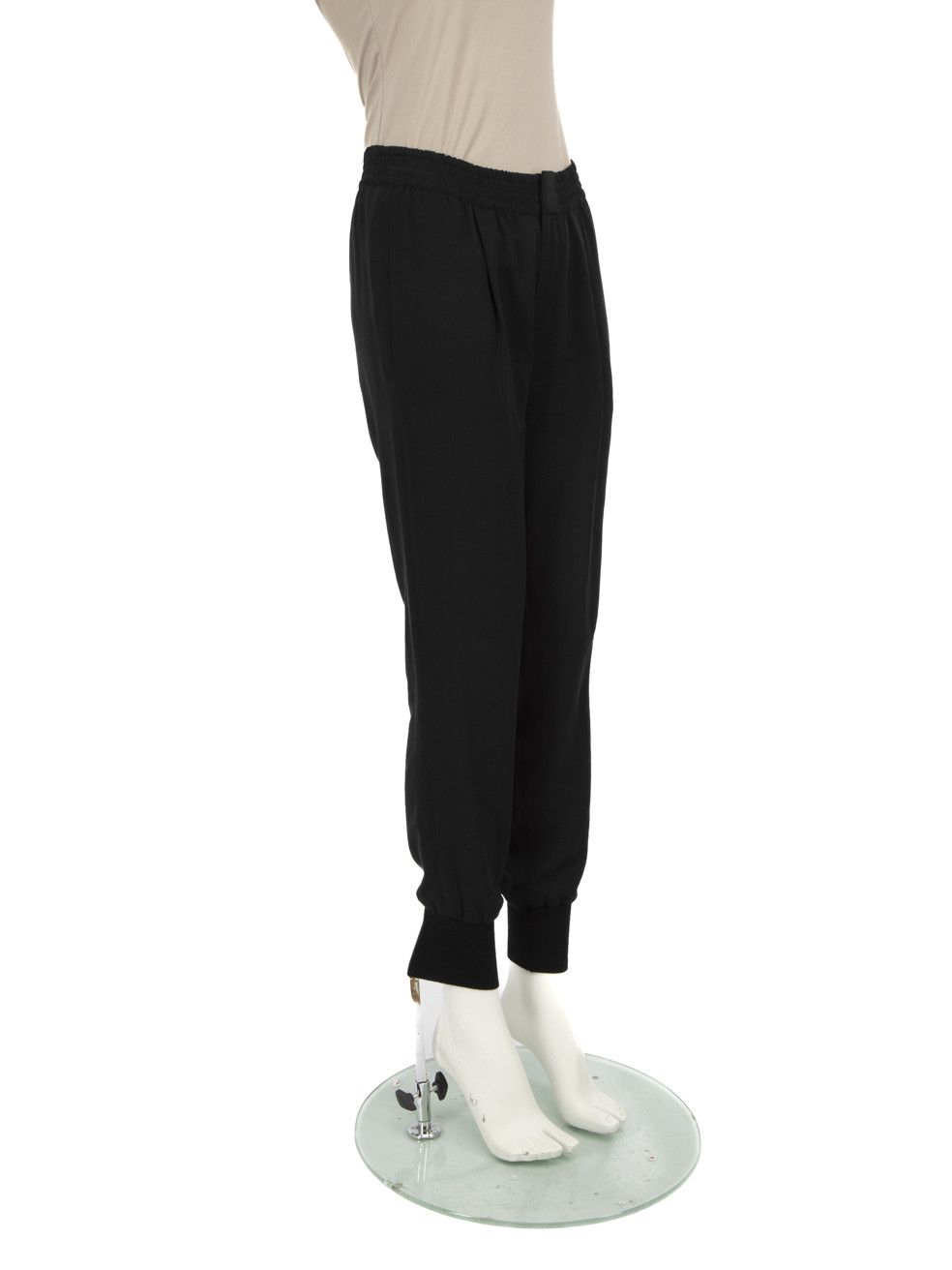 Vince Black Elasticated Tapered Trousers Size 26" / US 2 / IT 38 - 2 Thumbnail